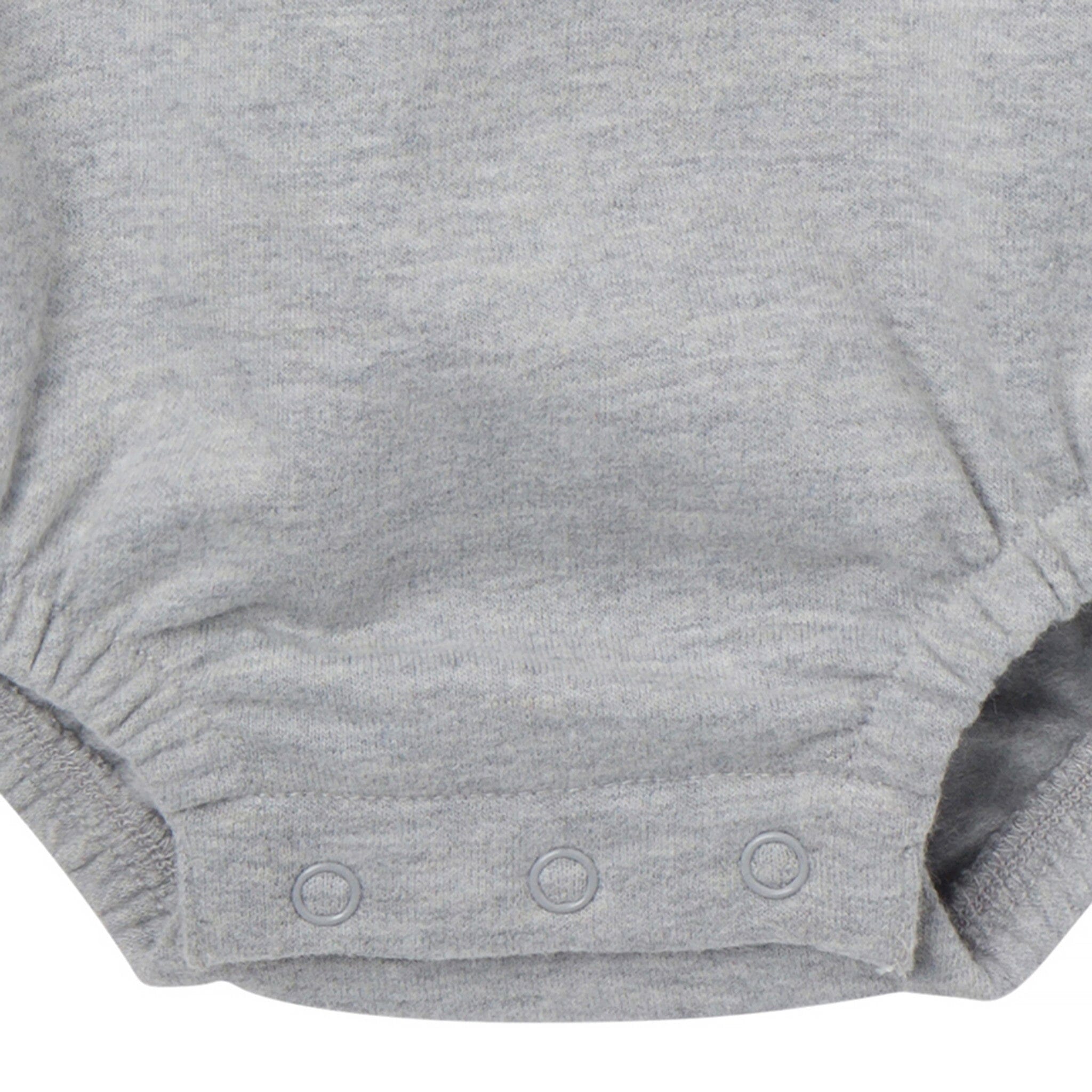 Baby Neutral Little and Loud Sweatshirt Bubble Romper - Image 3