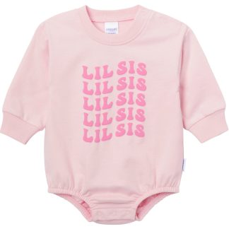 Baby Girls Lil' Sis Sweatshirt Bubble Romper