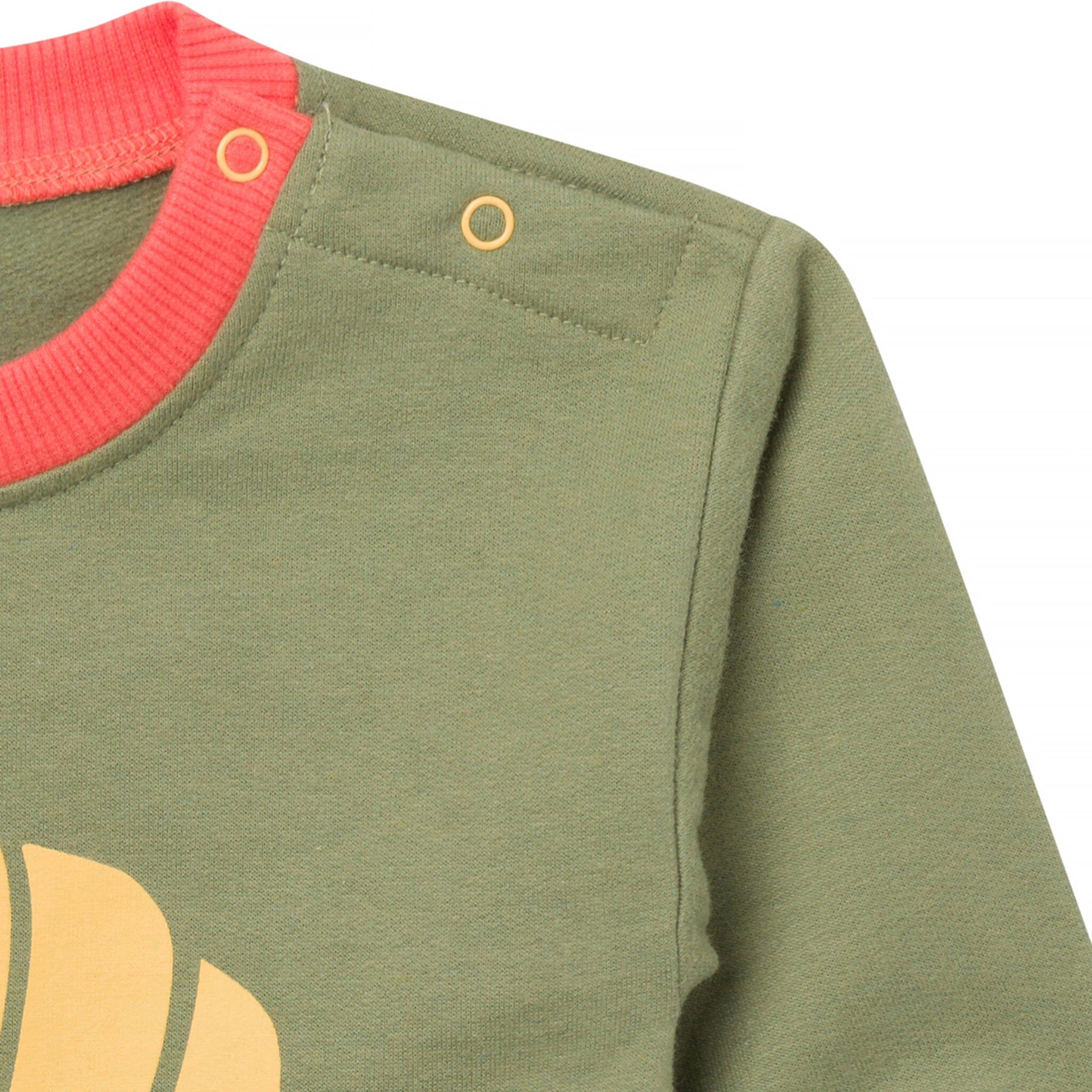 Baby Boys Legendary Rolls Sweatshirt Bubble Romper - Image 5