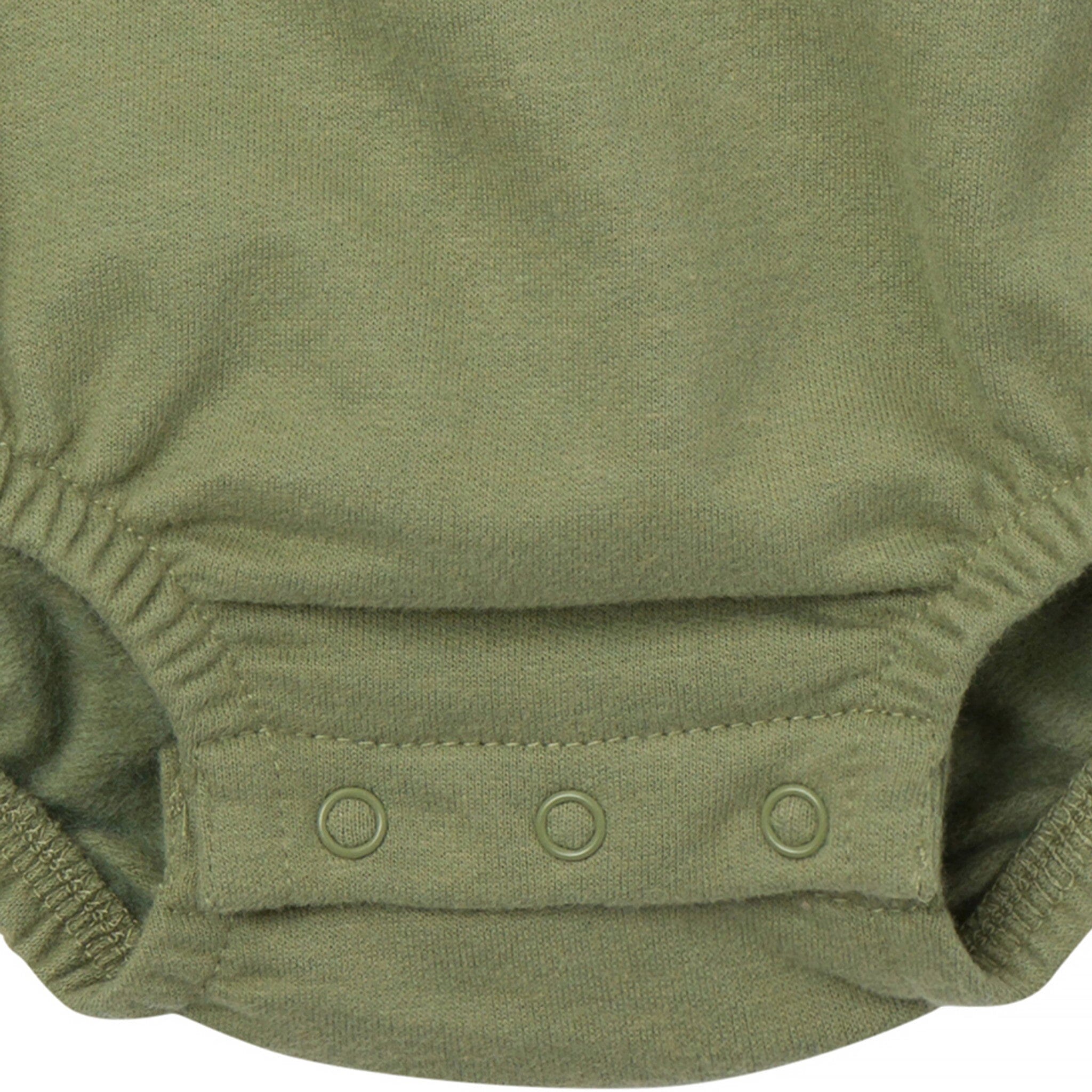 Baby Boys Legendary Rolls Sweatshirt Bubble Romper - Image 6