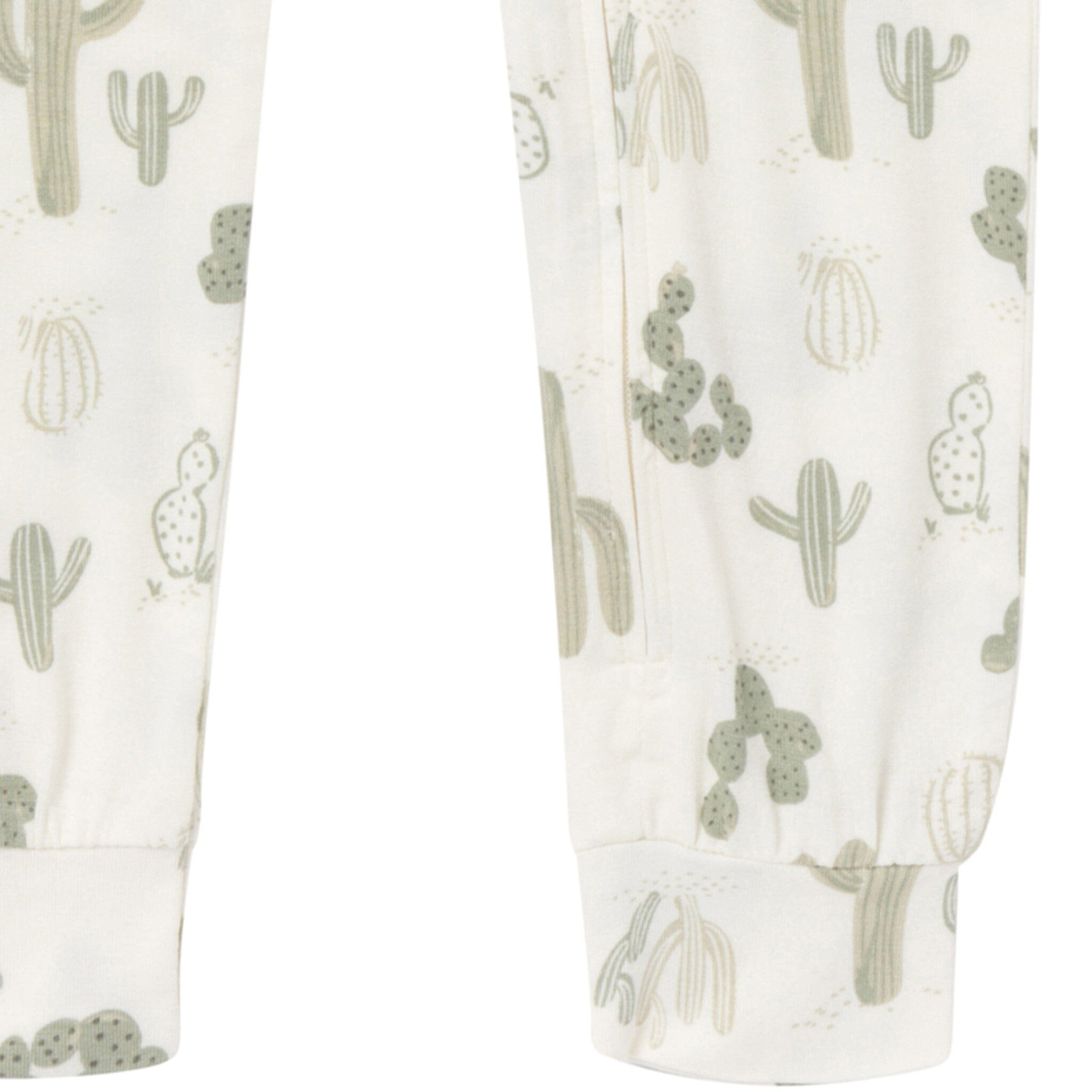 2-Pack Baby & Toddler Neutral Ivory Cactus Viscose Snug Fit Footless Pajamas - Image 5
