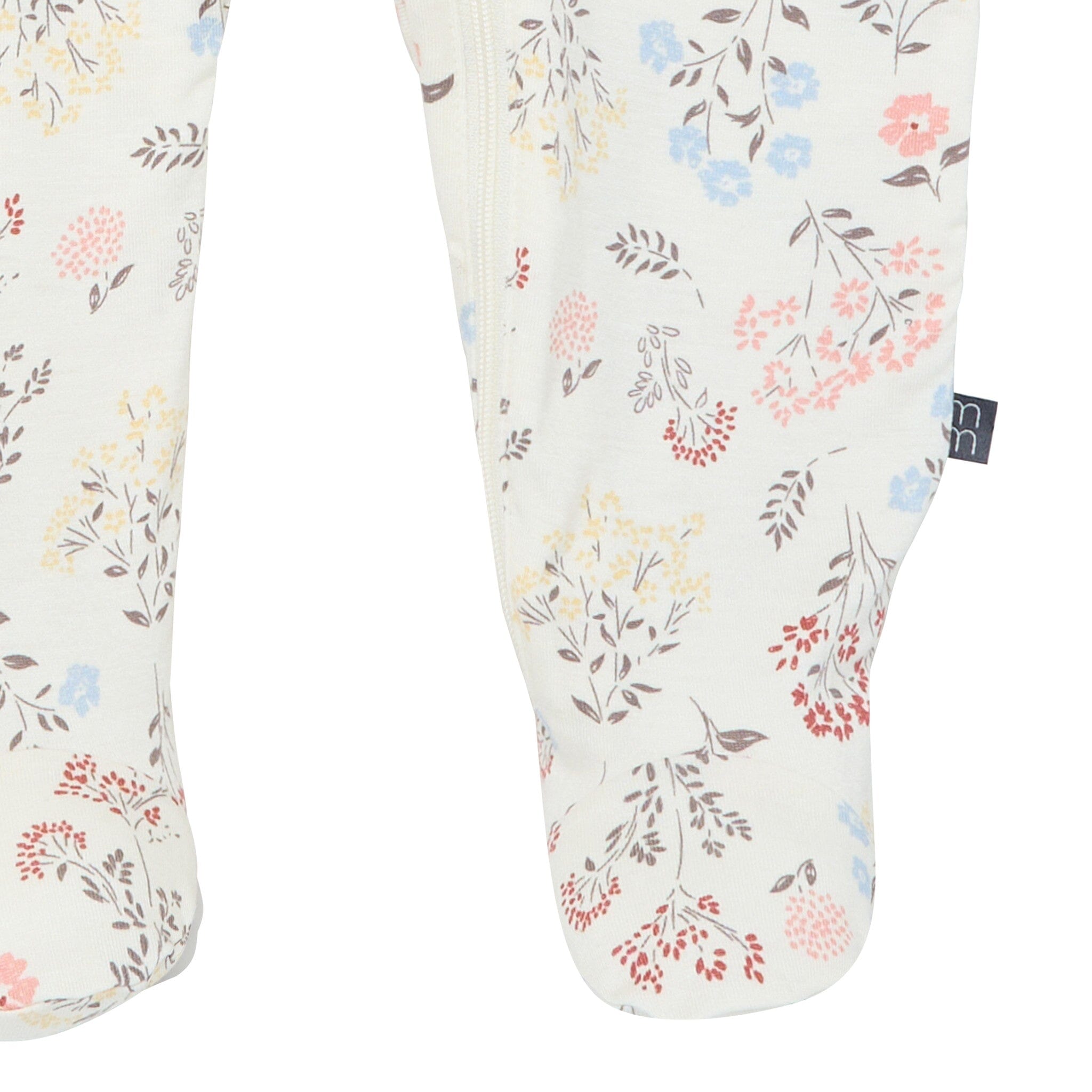 2-Pack Baby Girls Ivory Wildflower Sleep 'N Plays With Mitten Cuffs - Image 5