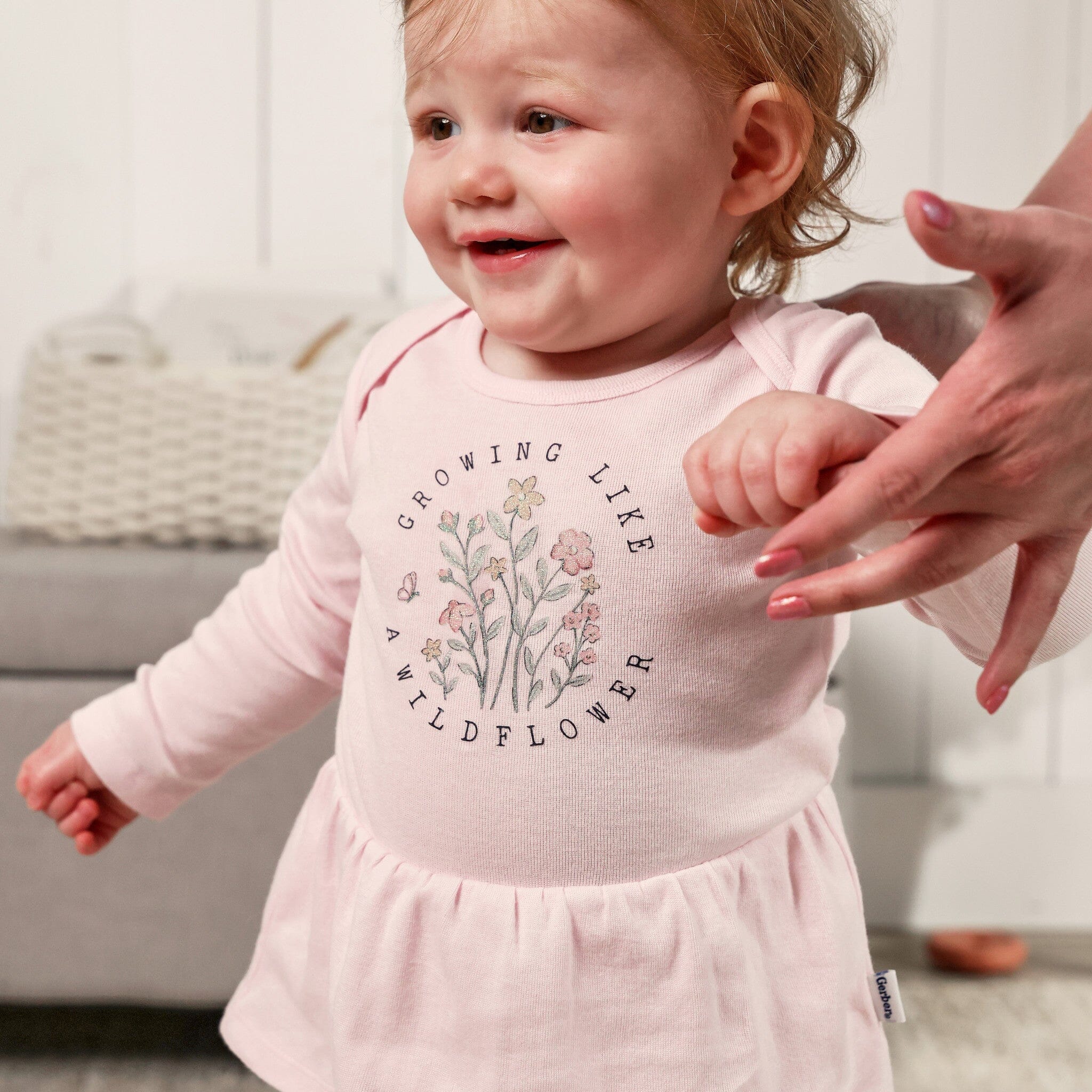 5-Pack Baby Girls Flowers Long Sleeve Bodysuits - Image 2