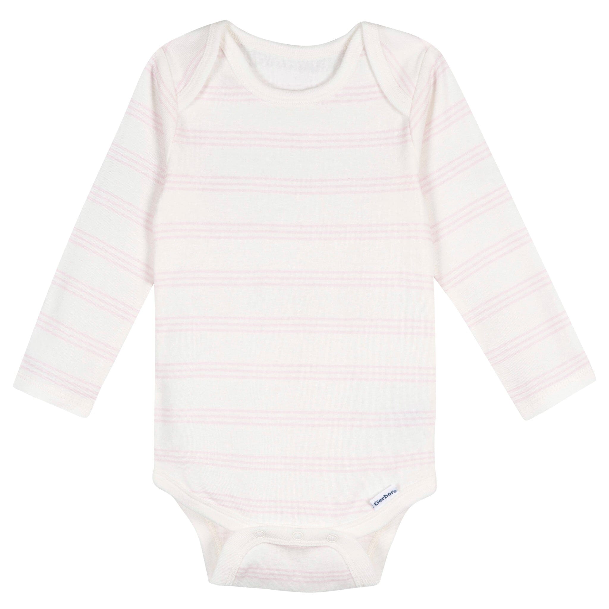 5-Pack Baby Girls Flowers Long Sleeve Bodysuits - Image 7