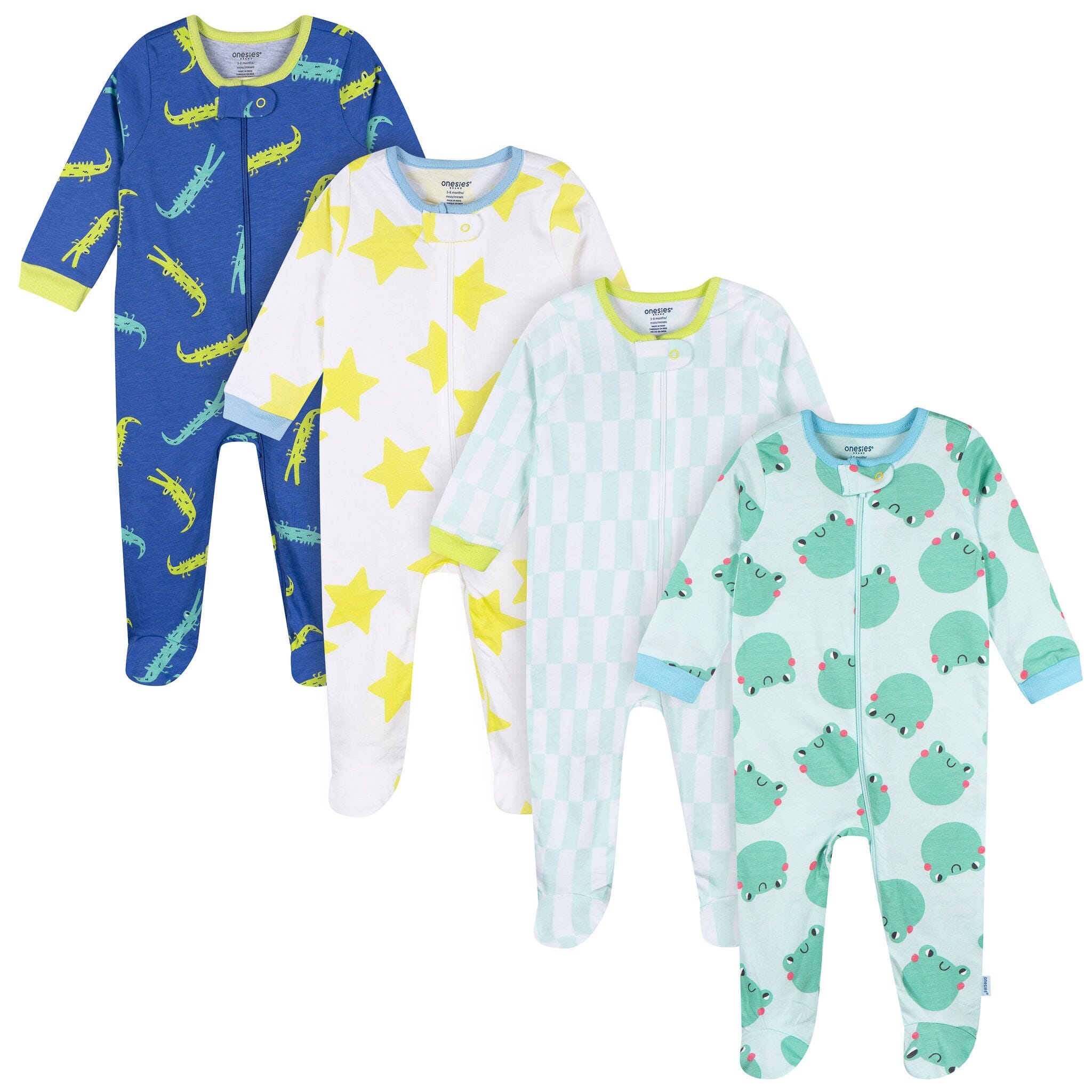 4-Pack Baby Boys Frogs Sleep 'N Play