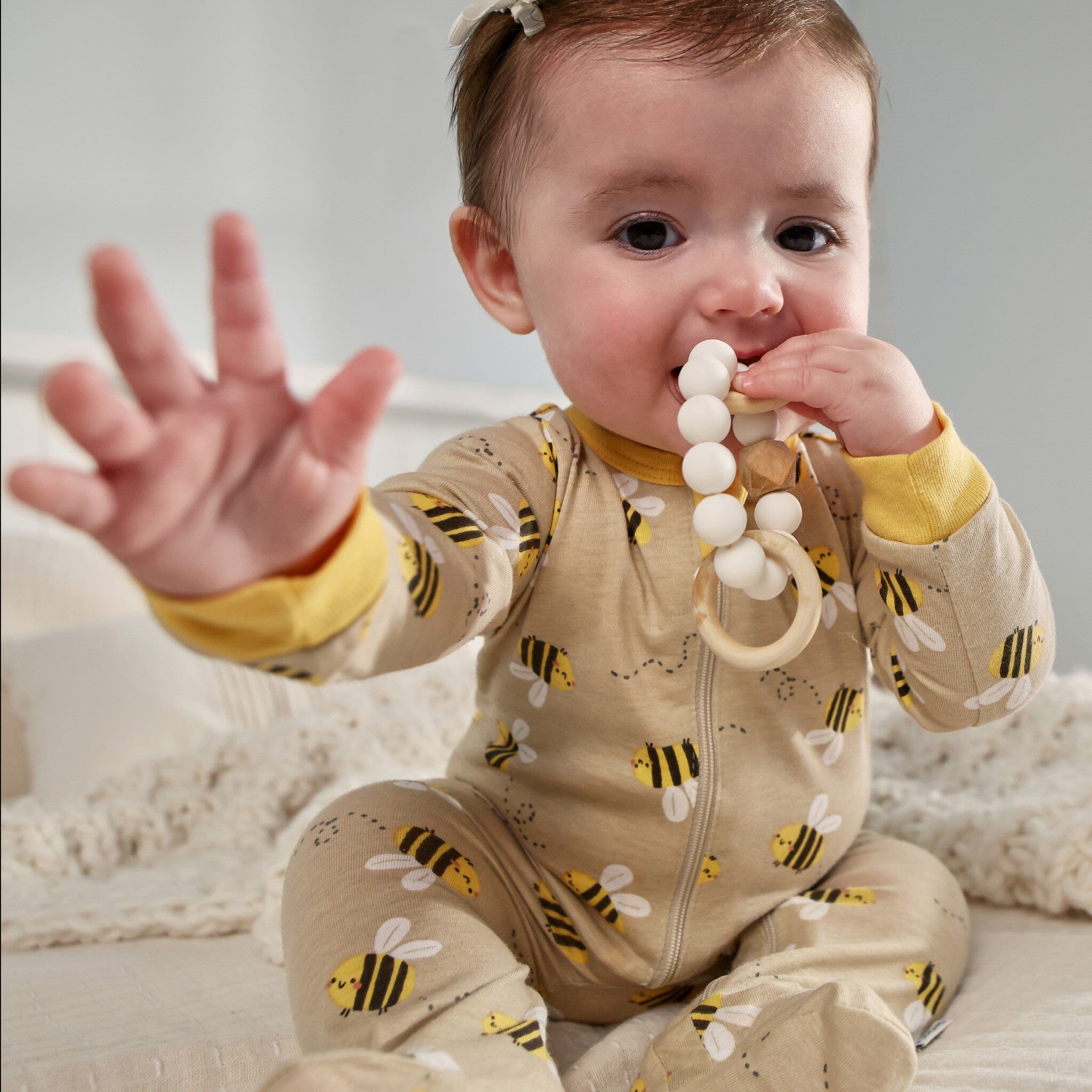 Baby Girls Busy Bees Sleep 'N Play - Image 4