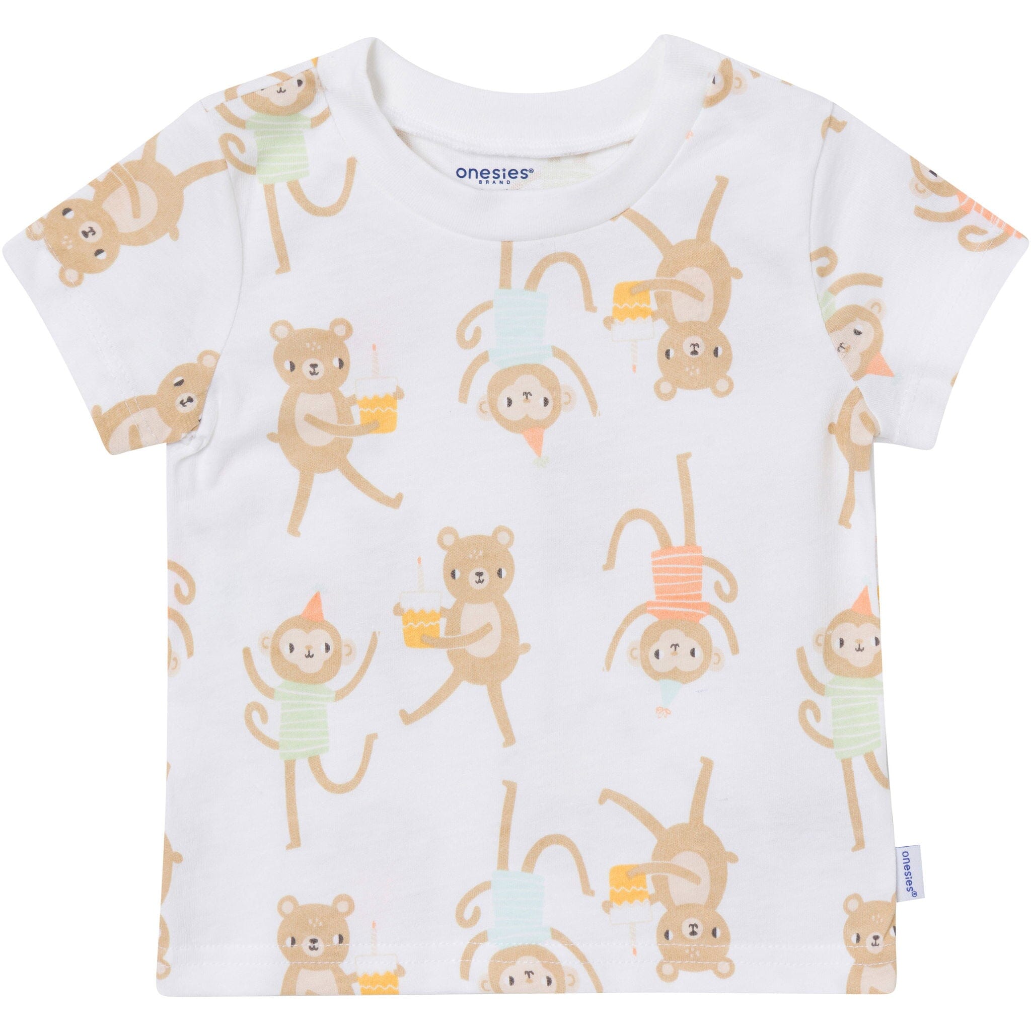 3-Pack Baby Neutral Party Animal Tshirt - Image 4