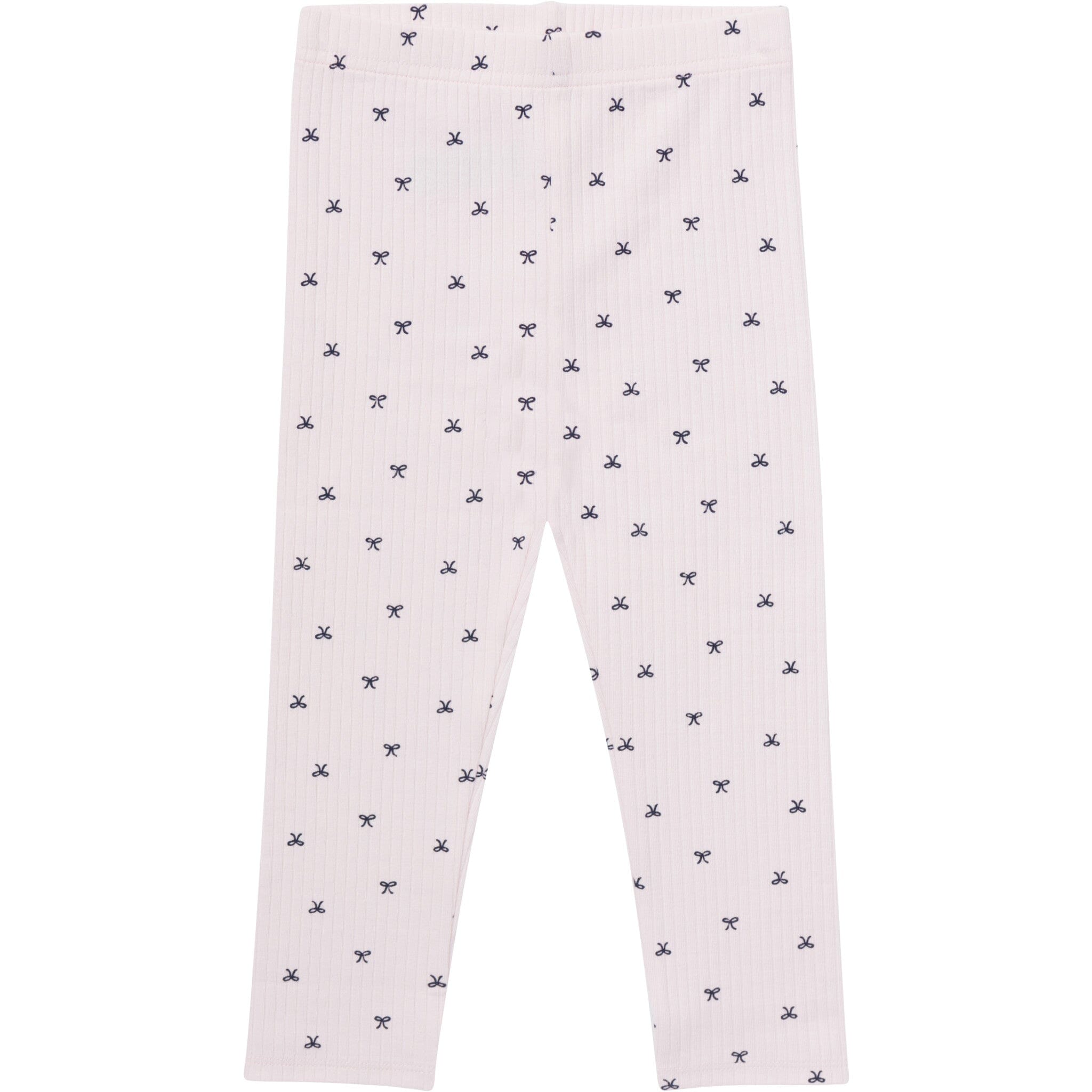 3-Pack Baby & Toddler Girls Pink Bows, Blue & Purple Ribbed Leggings - Image 2