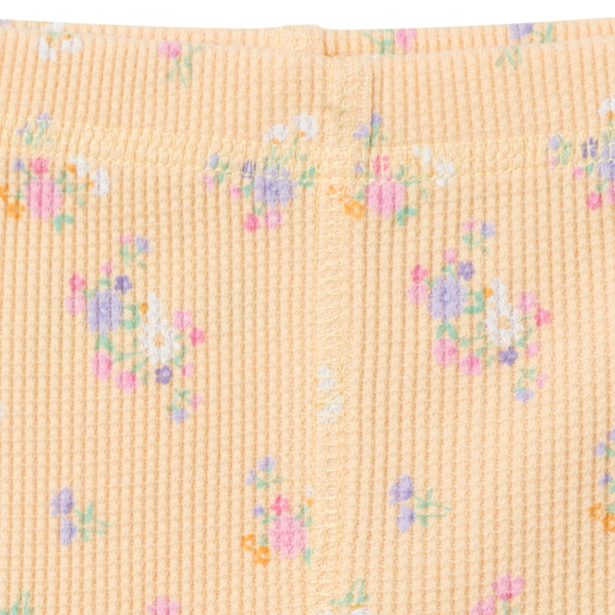 2-Piece Baby Girls Yellow Floral Onesies® Bodysuit and Pants Set - Image 4