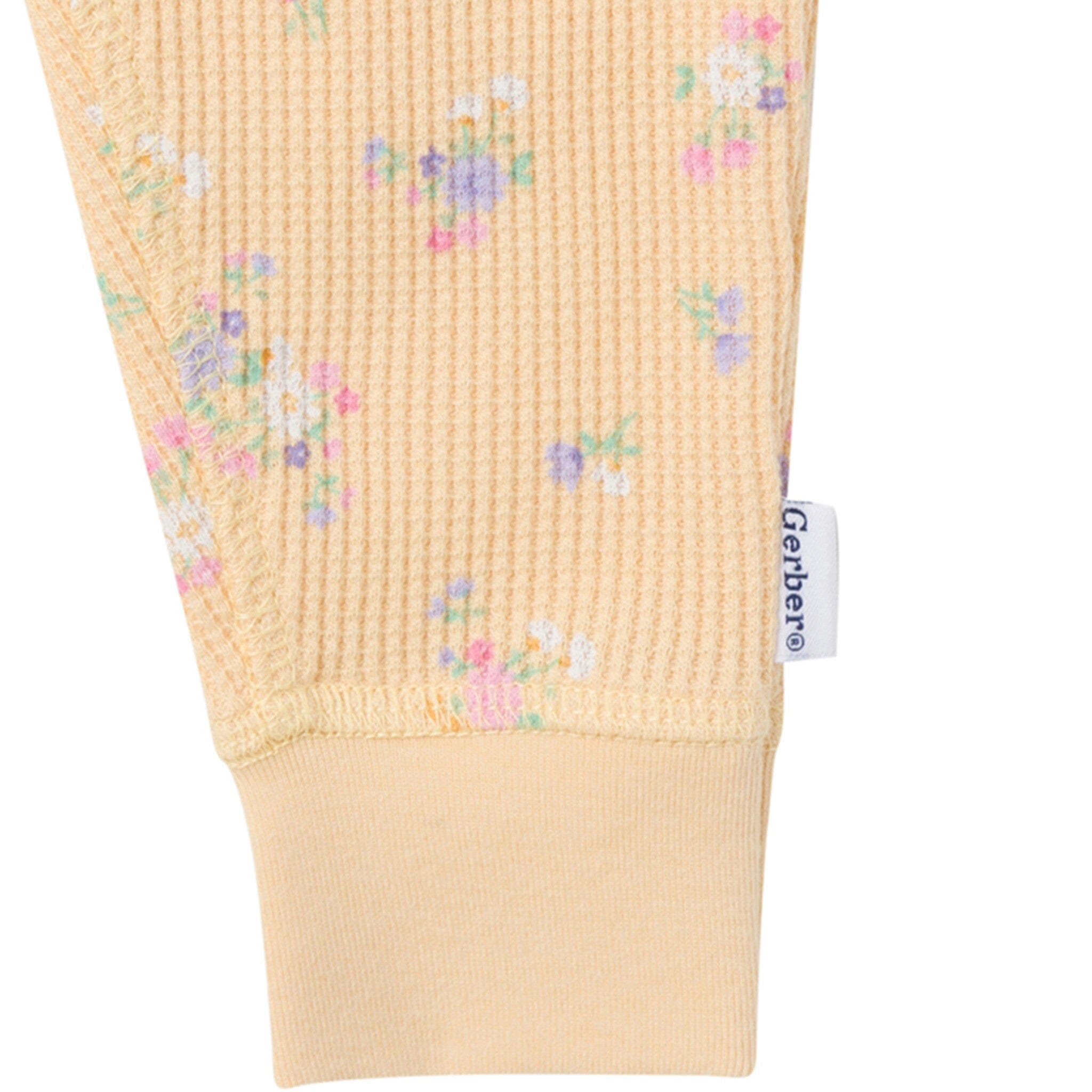 2-Piece Baby Girls Yellow Floral Onesies® Bodysuit and Pants Set - Image 5