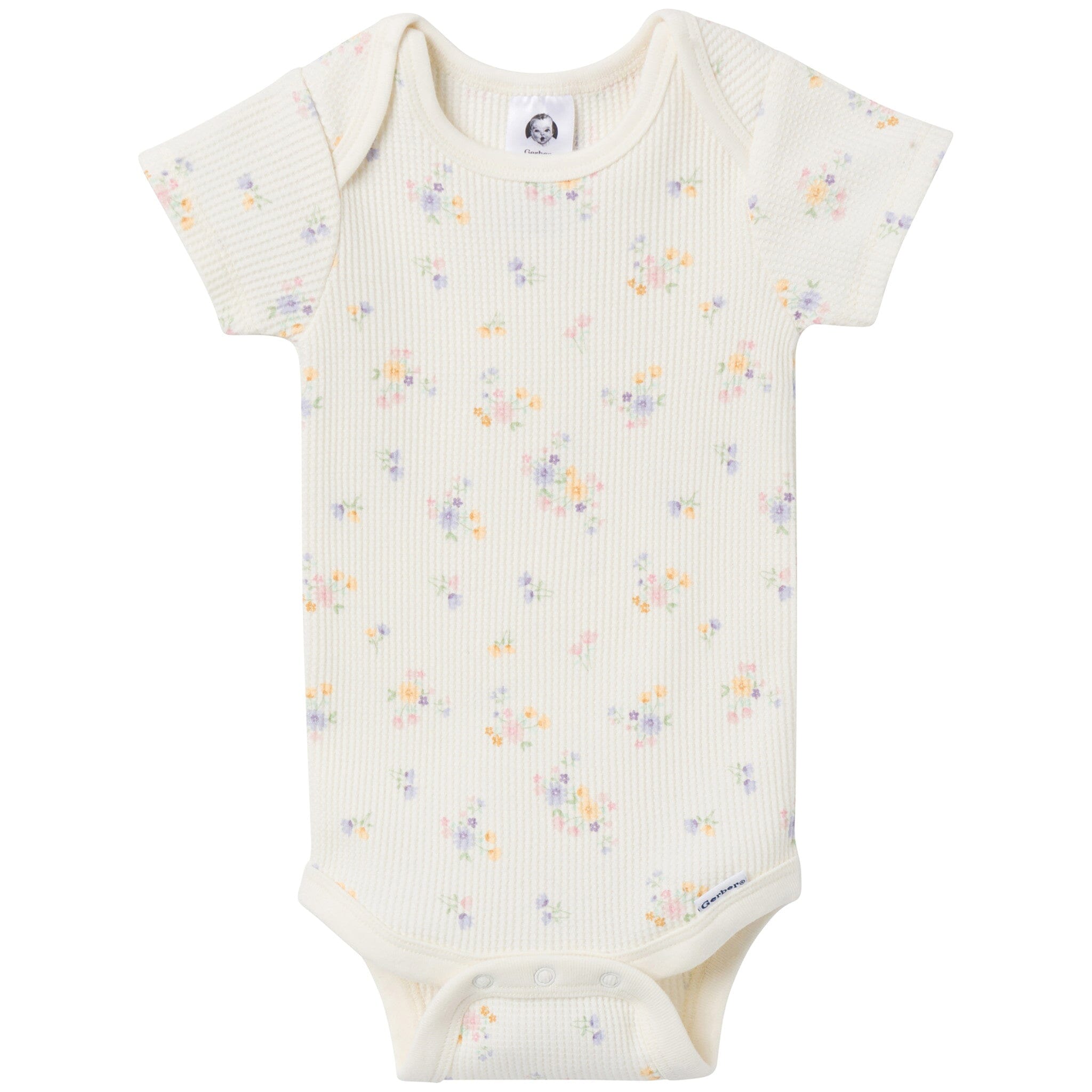 2-Piece Baby Girls Ditsy Floral Onesies® Bodysuit and Pants Set - Image 2