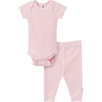 2-Piece Baby Girls Chalk Pink Onesies® Bodysuit and Pants Set
