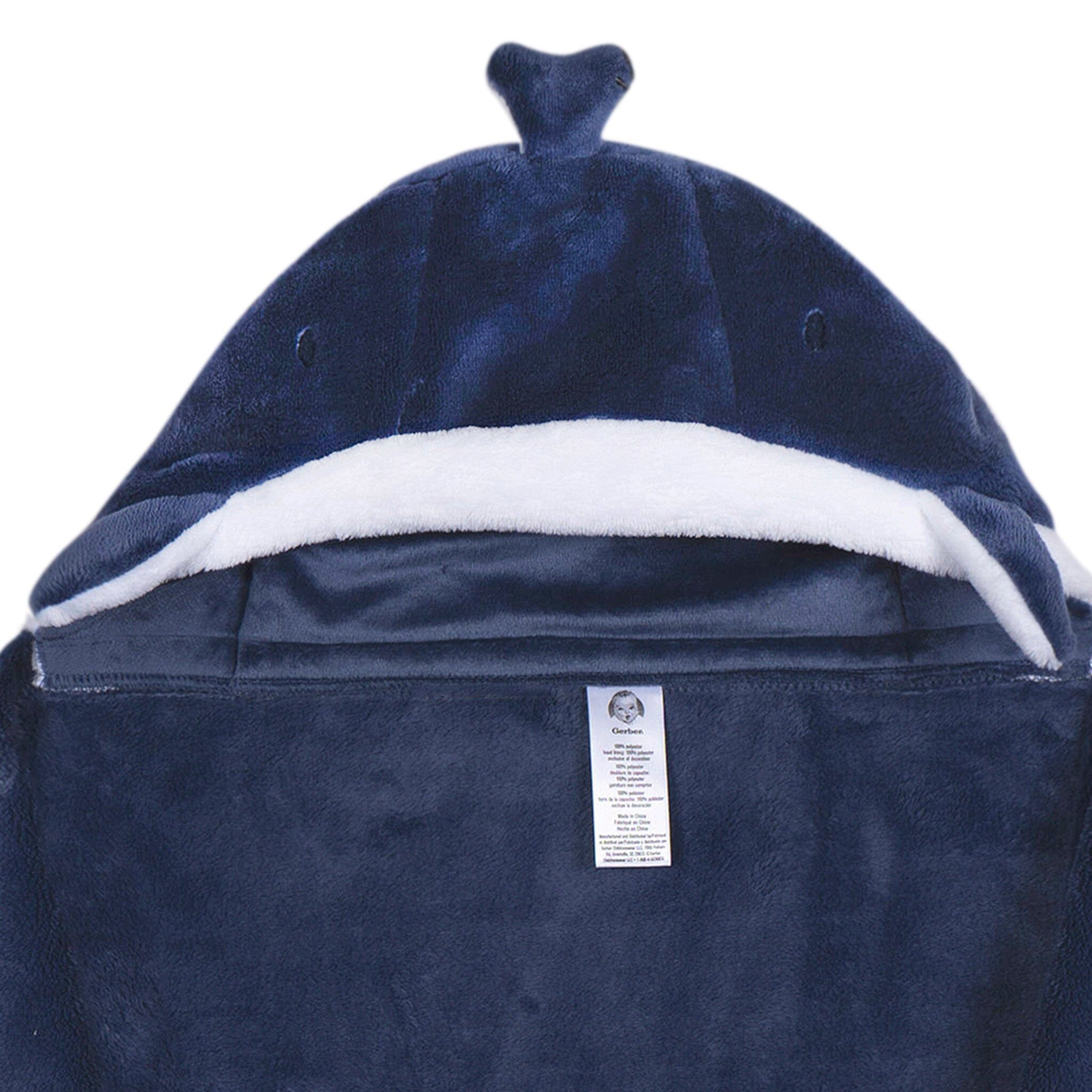 2-Pack Baby Boys Whale Hooded Wearable Blanket & Security Blanket Set - Image 7