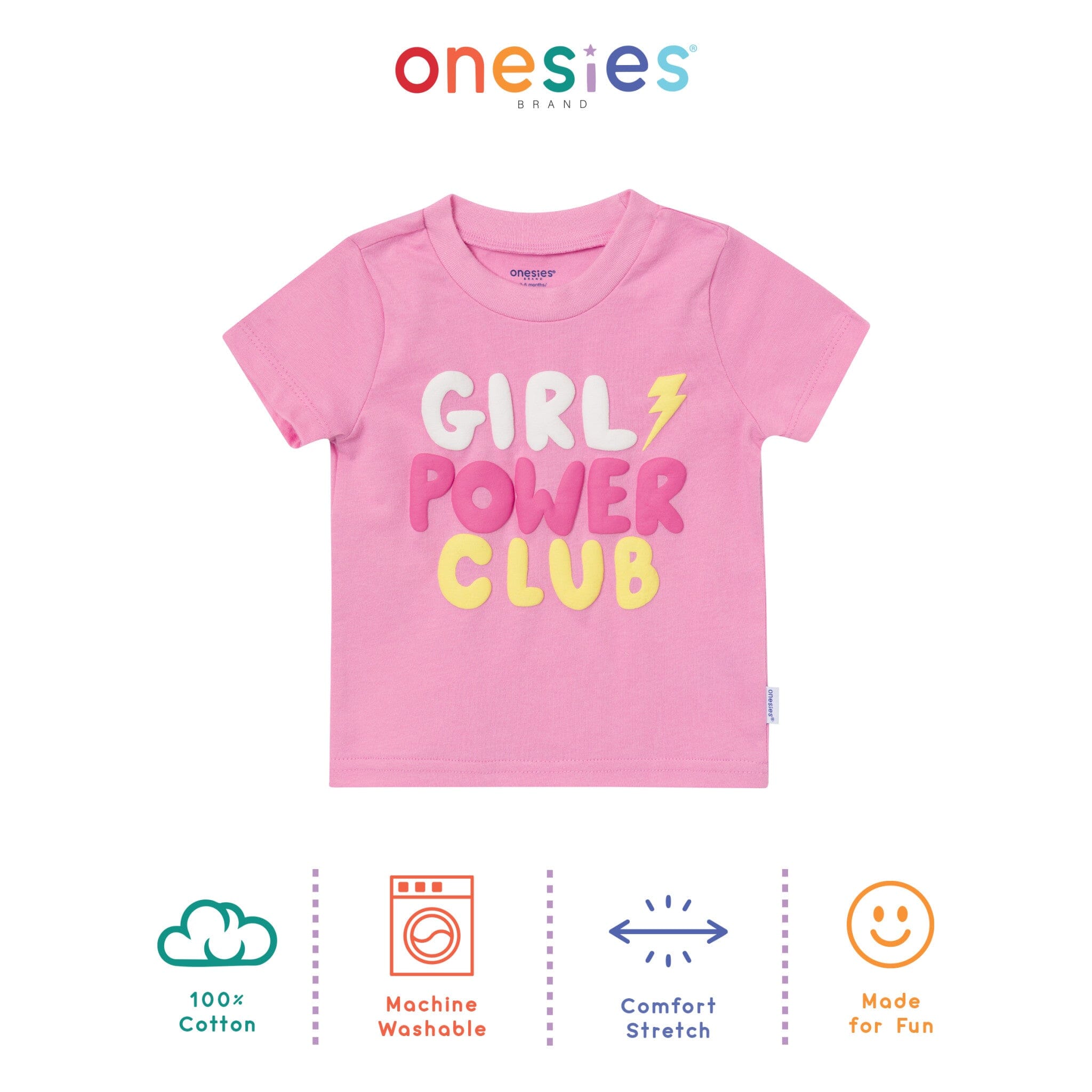 3-Pack Baby Girls Girl Power Tshirt - Image 5