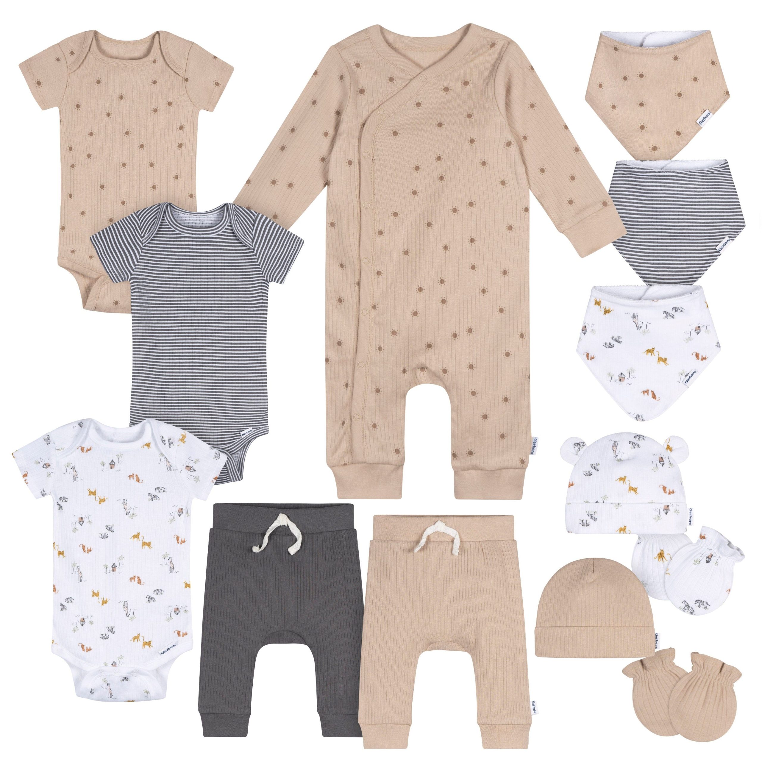 13-Piece Baby Neutral Safari Baby Essentials Gift Set - Image 2