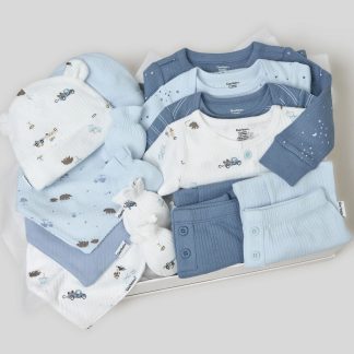 13-Piece Baby Boys Road Trip Baby Essentials Gift Set