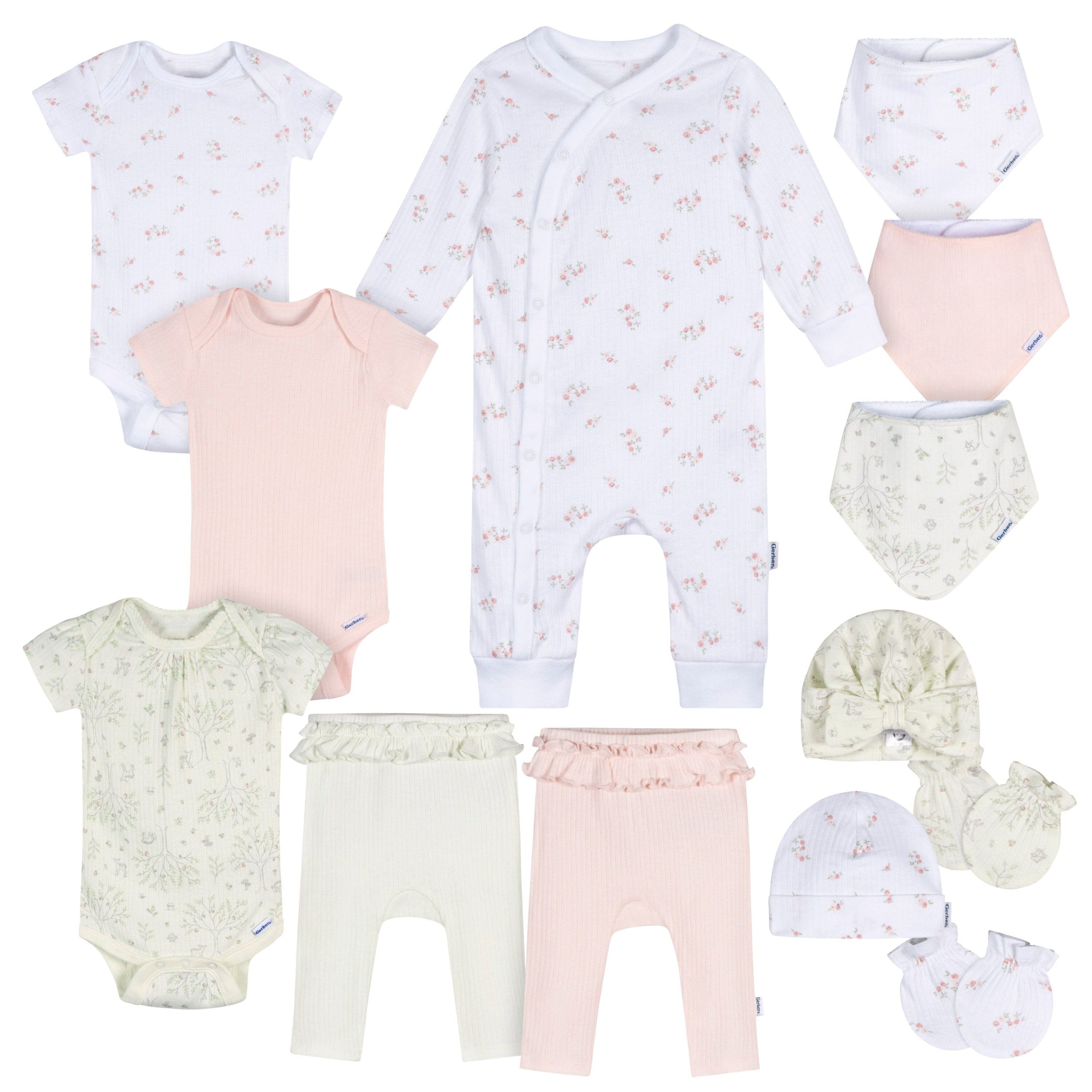 13-Piece Baby Girls Deer Baby Essentials Gift Set - Image 2