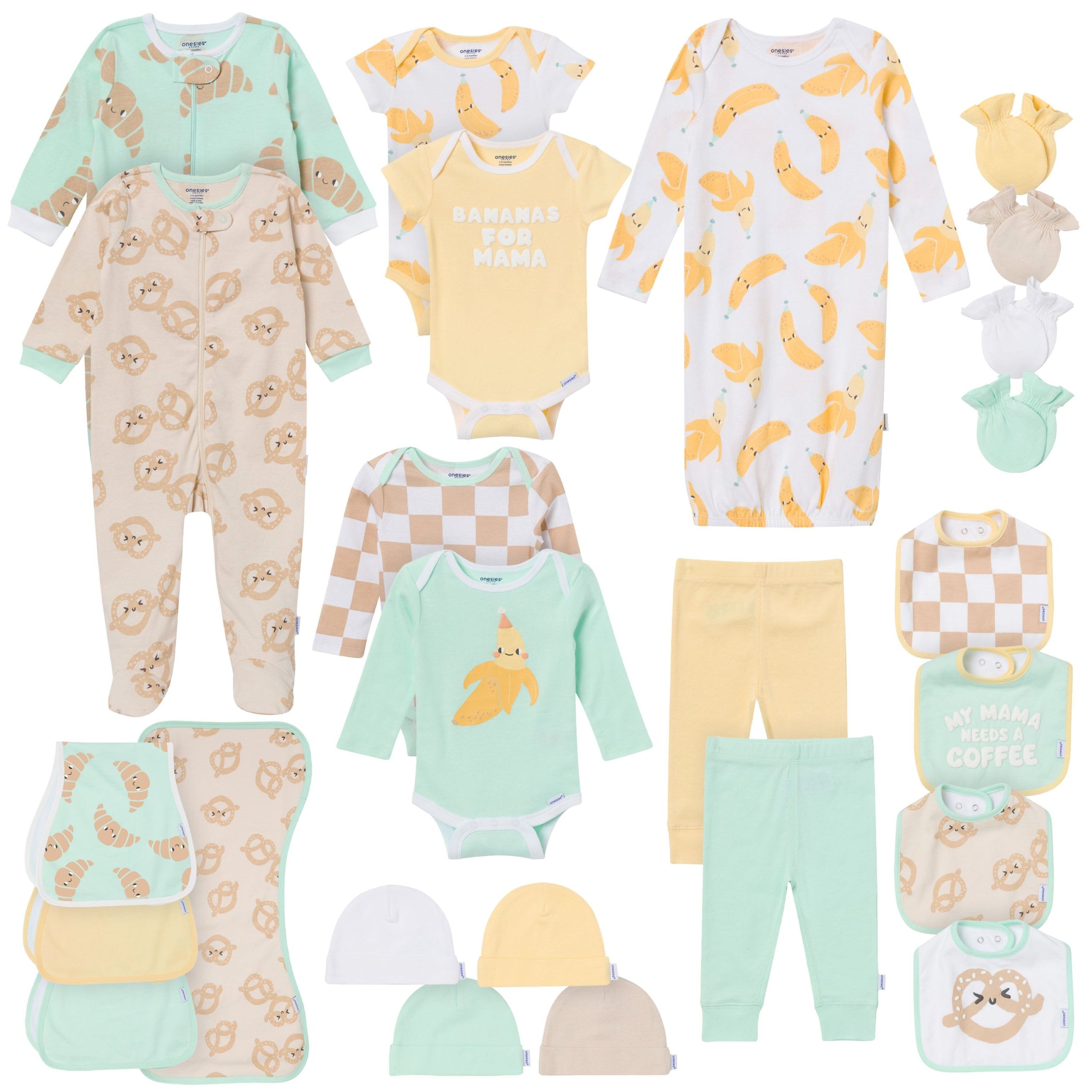 25-Piece Baby Neutral Bananas For Mama Layette