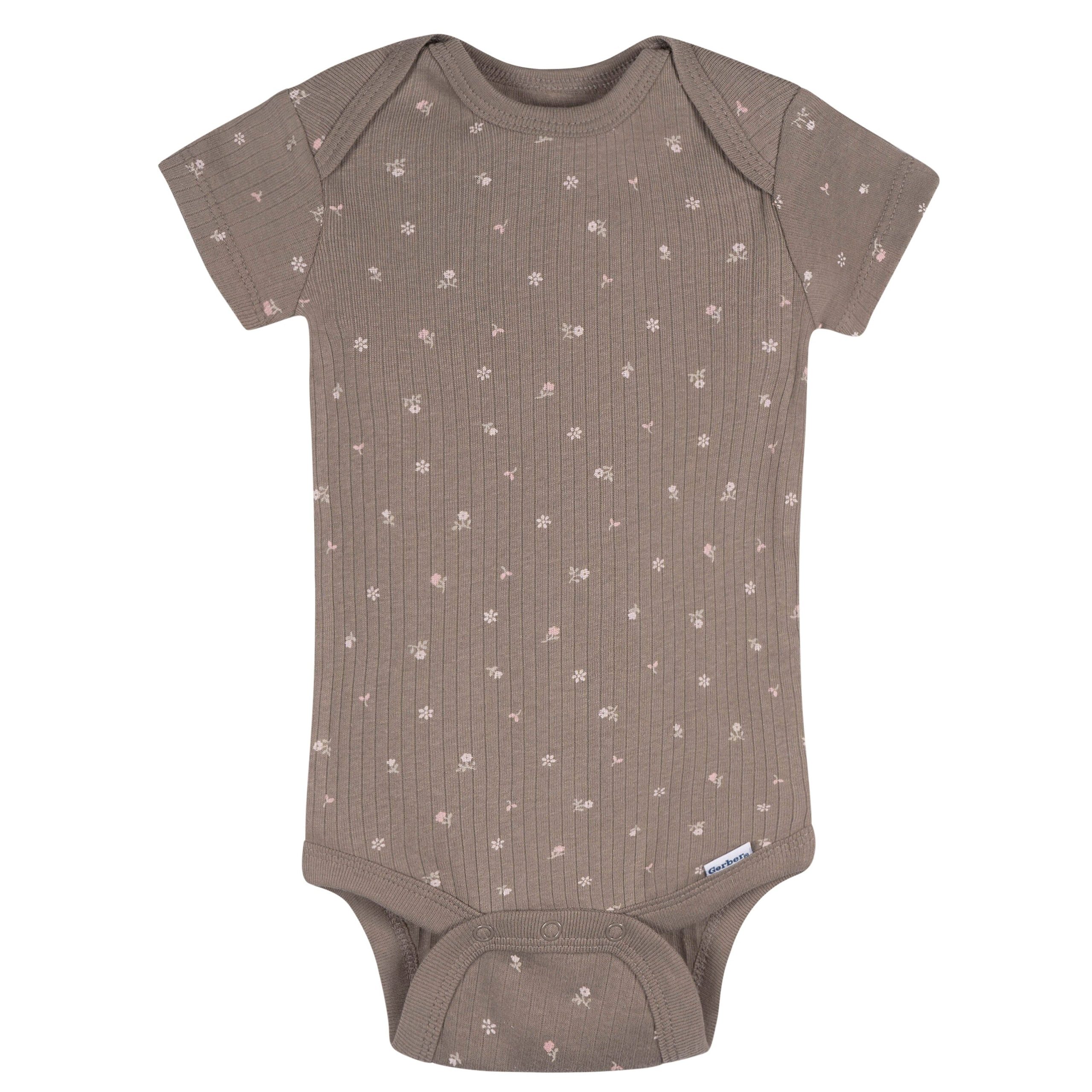 5-Piece Baby Girls Pink Garden Bodysuits & Pants Set - Image 7