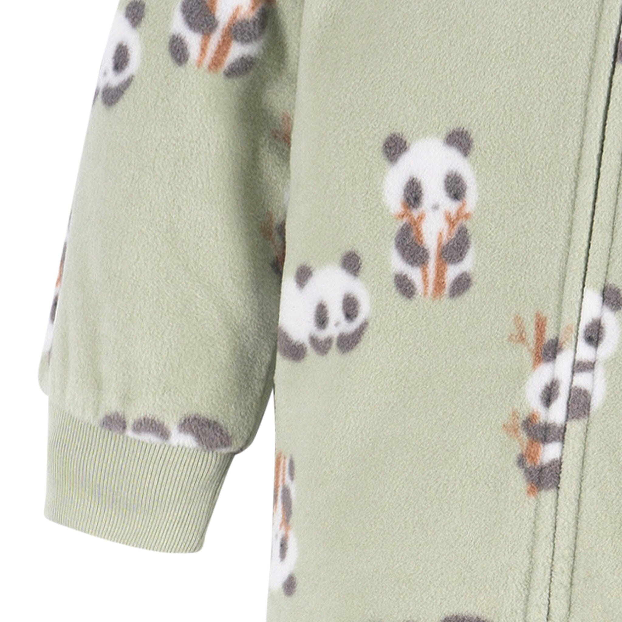 Baby & Toddler Neutral Pandas Footed Fleece Pajamas - Image 3