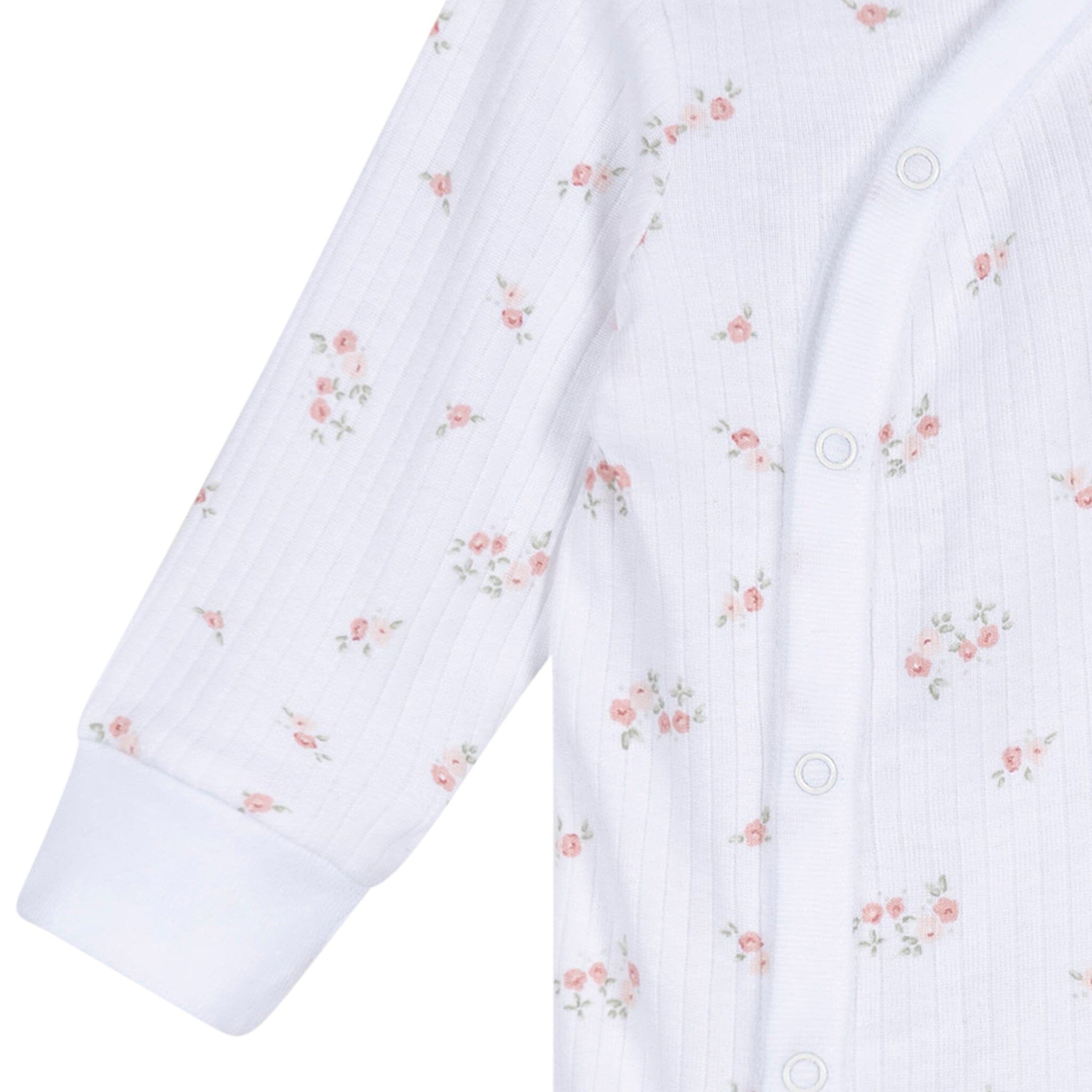 Baby Girls Floral Footless Pajamas - Image 3