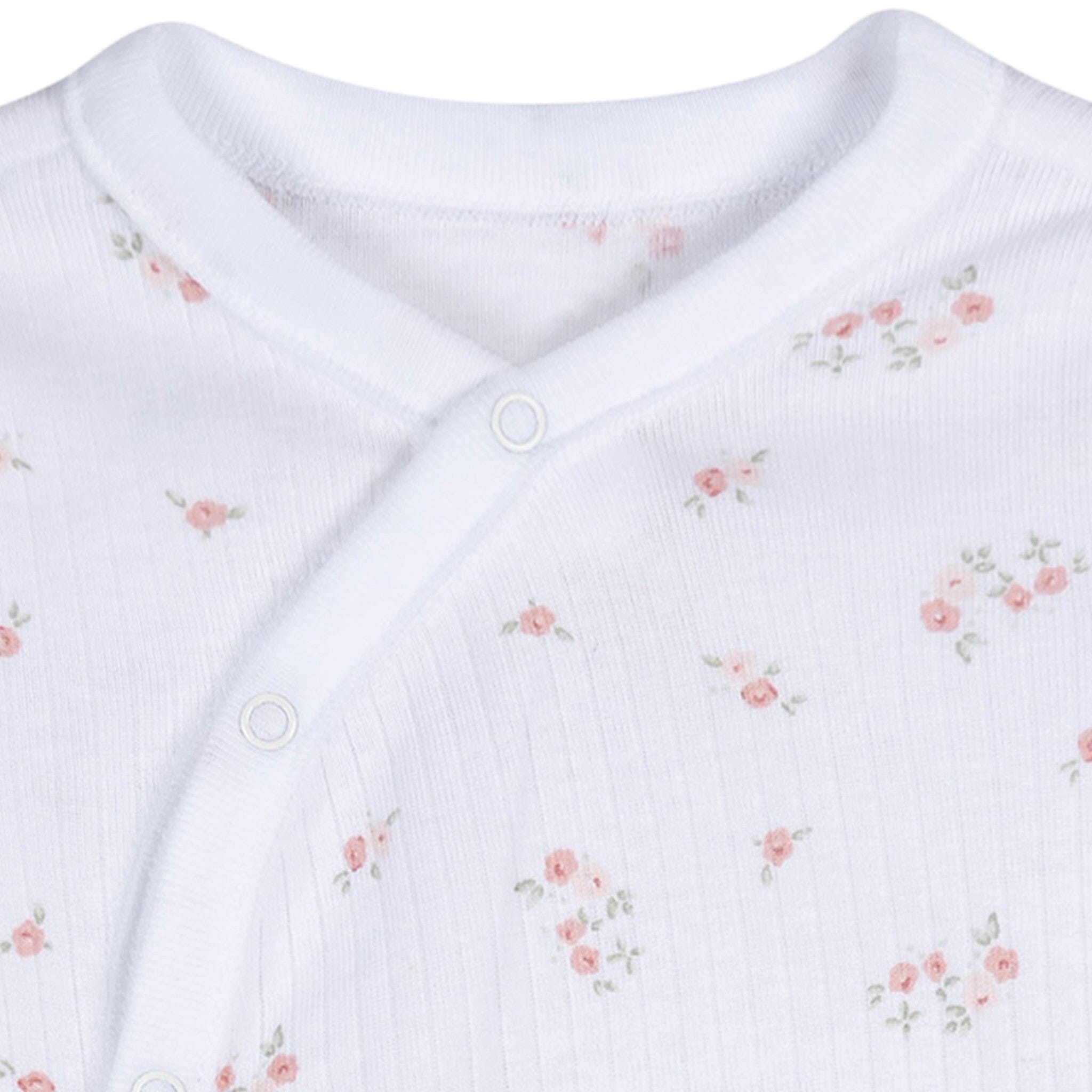 Baby Girls Floral Footless Pajamas - Image 4