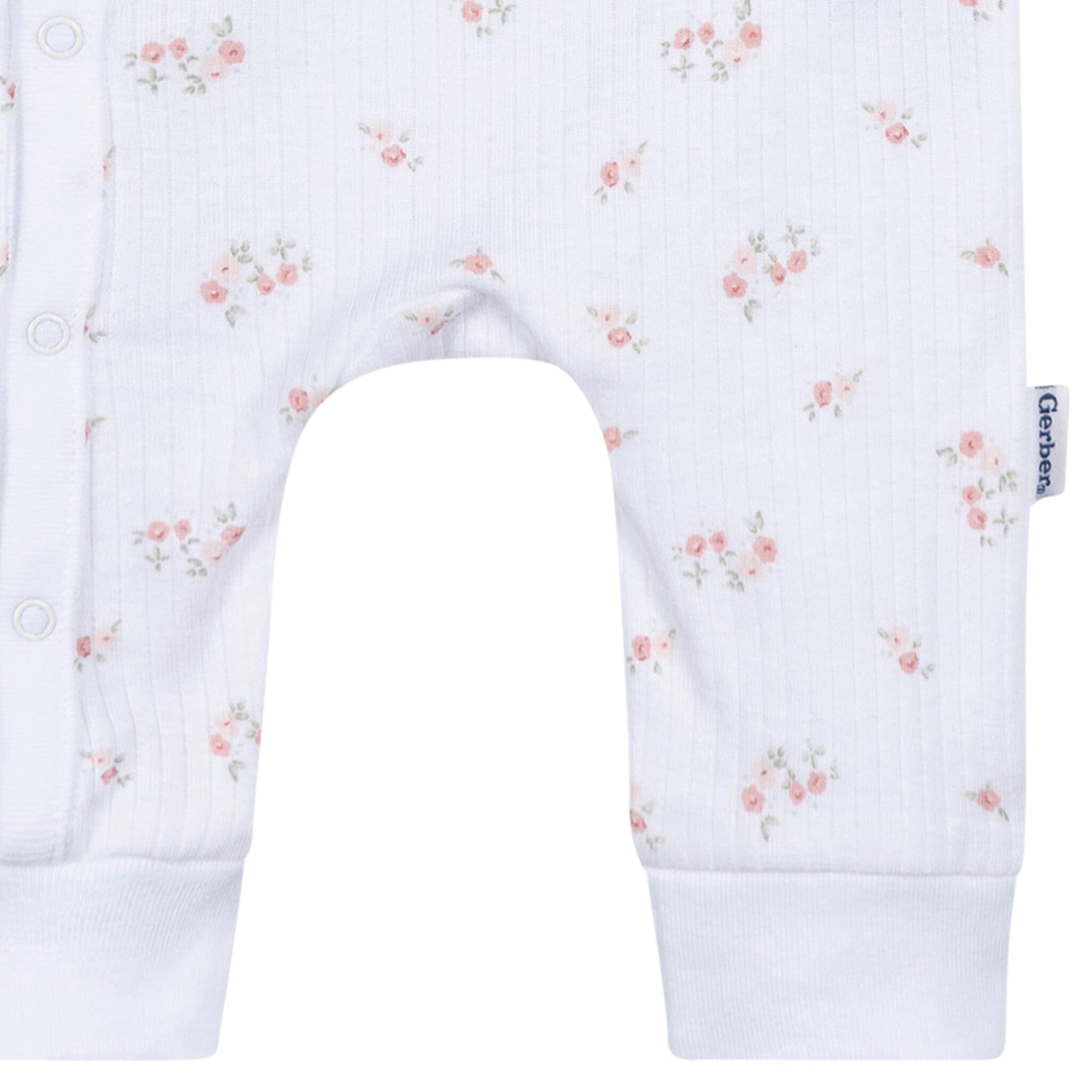 Baby Girls Floral Footless Pajamas - Image 5