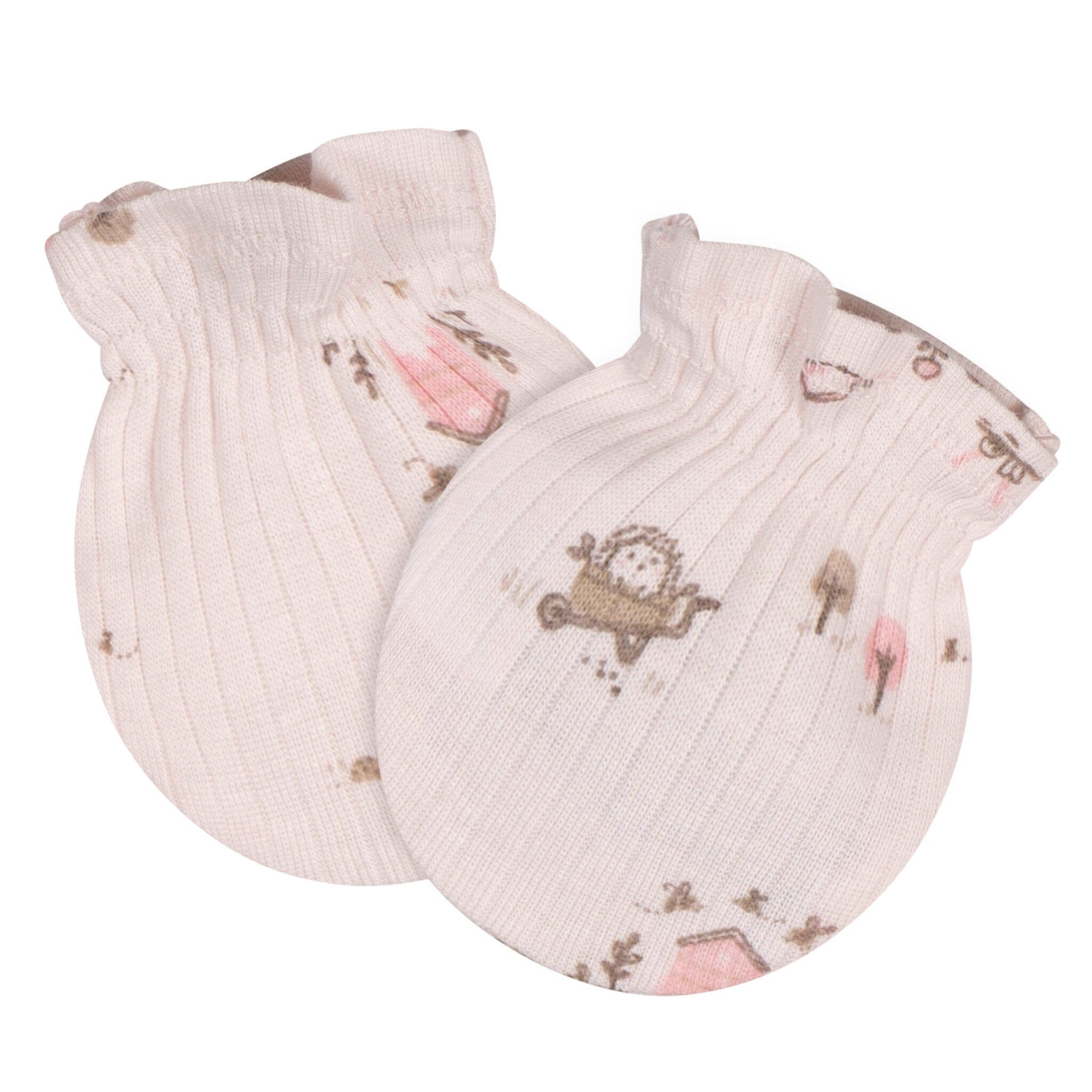 4-Piece Baby Girls Garden Cap and Mitten Set - Image 3