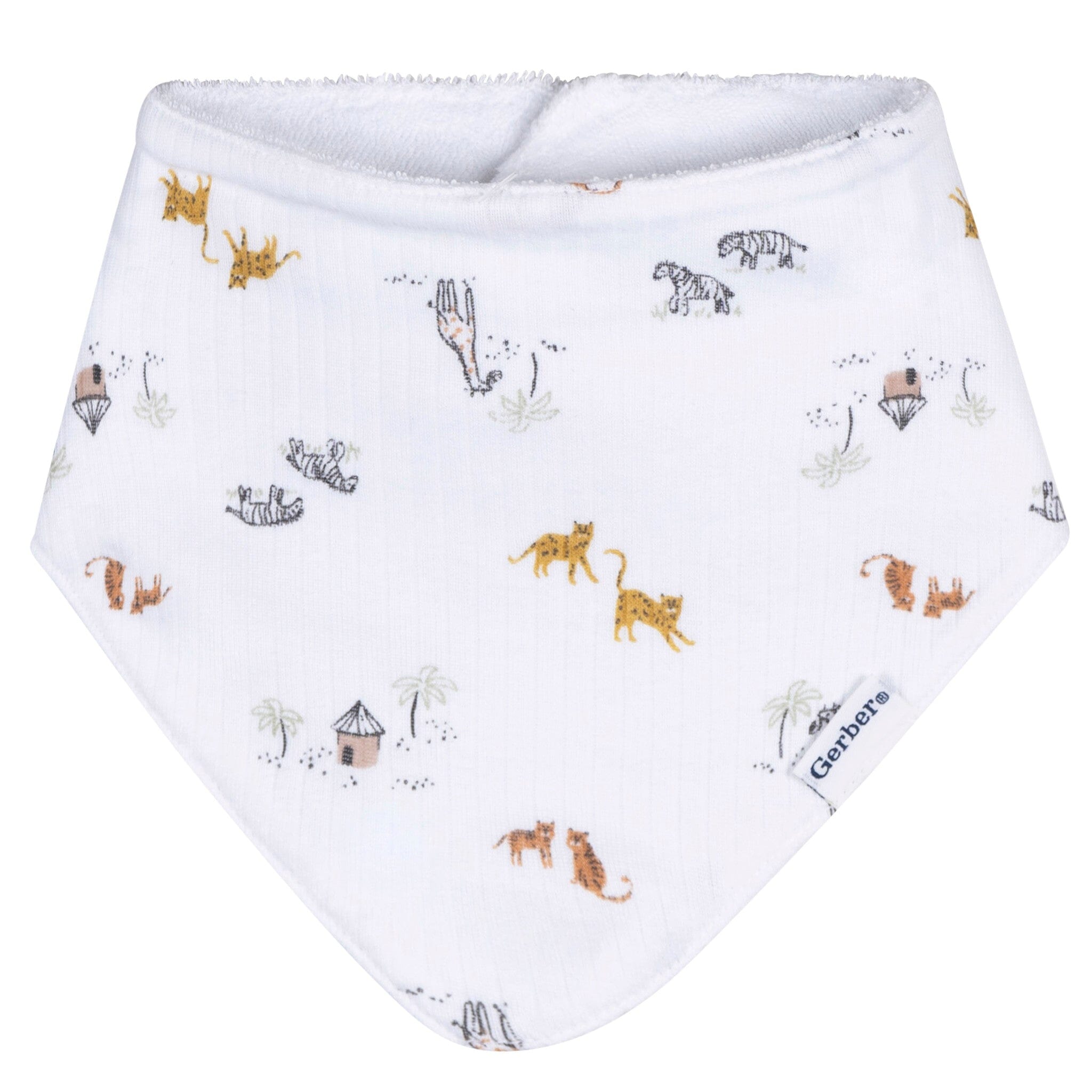 3-Pack Baby Neutral Safari Bandana Bib - Image 6