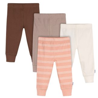 4-Pack Baby Girls Vanilla Active Pants