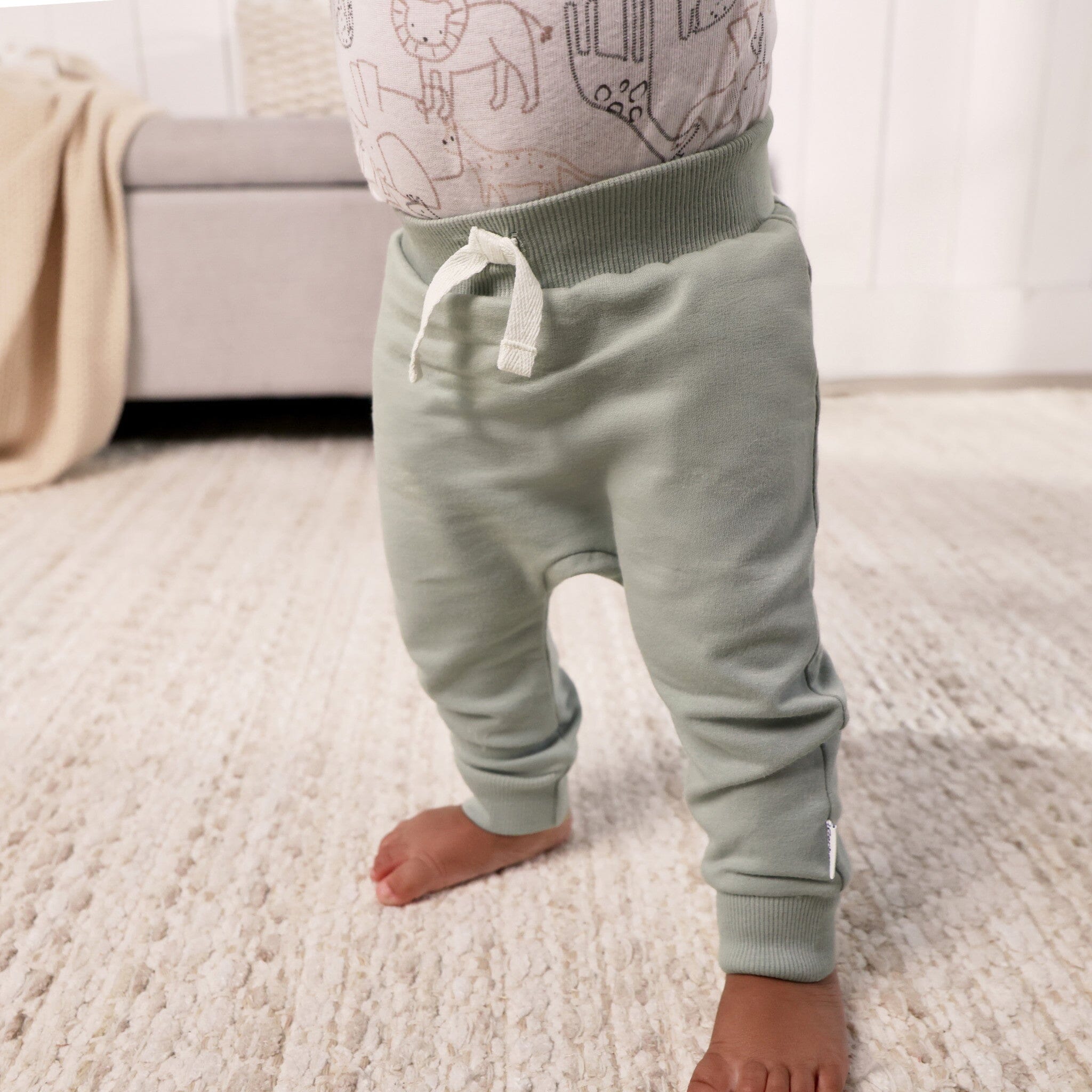 3-Pack Baby & Toddler Boys Stripe, Black, & Grey Jogger Pants - Image 2