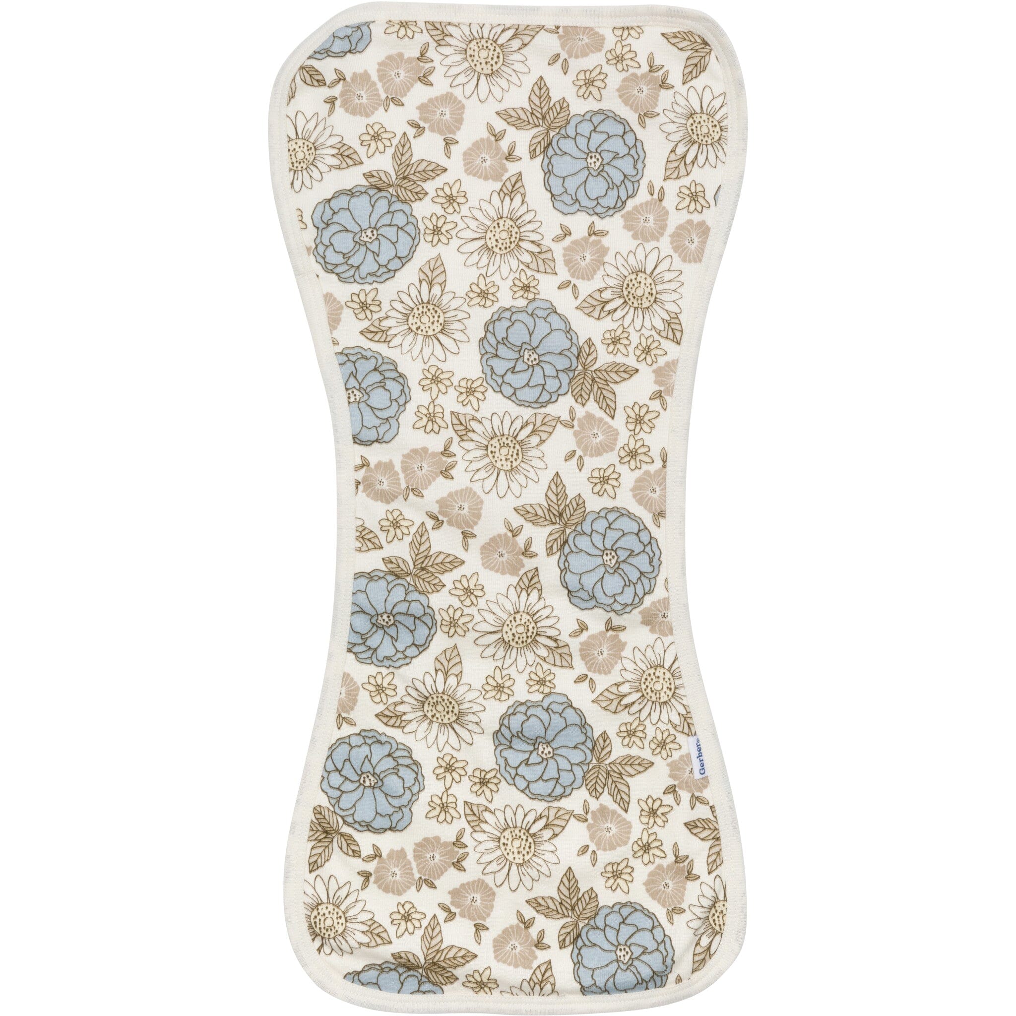 3-Piece Baby Girls Girl Retro Floral Bandana Bib & Burpcloth Set - Image 2