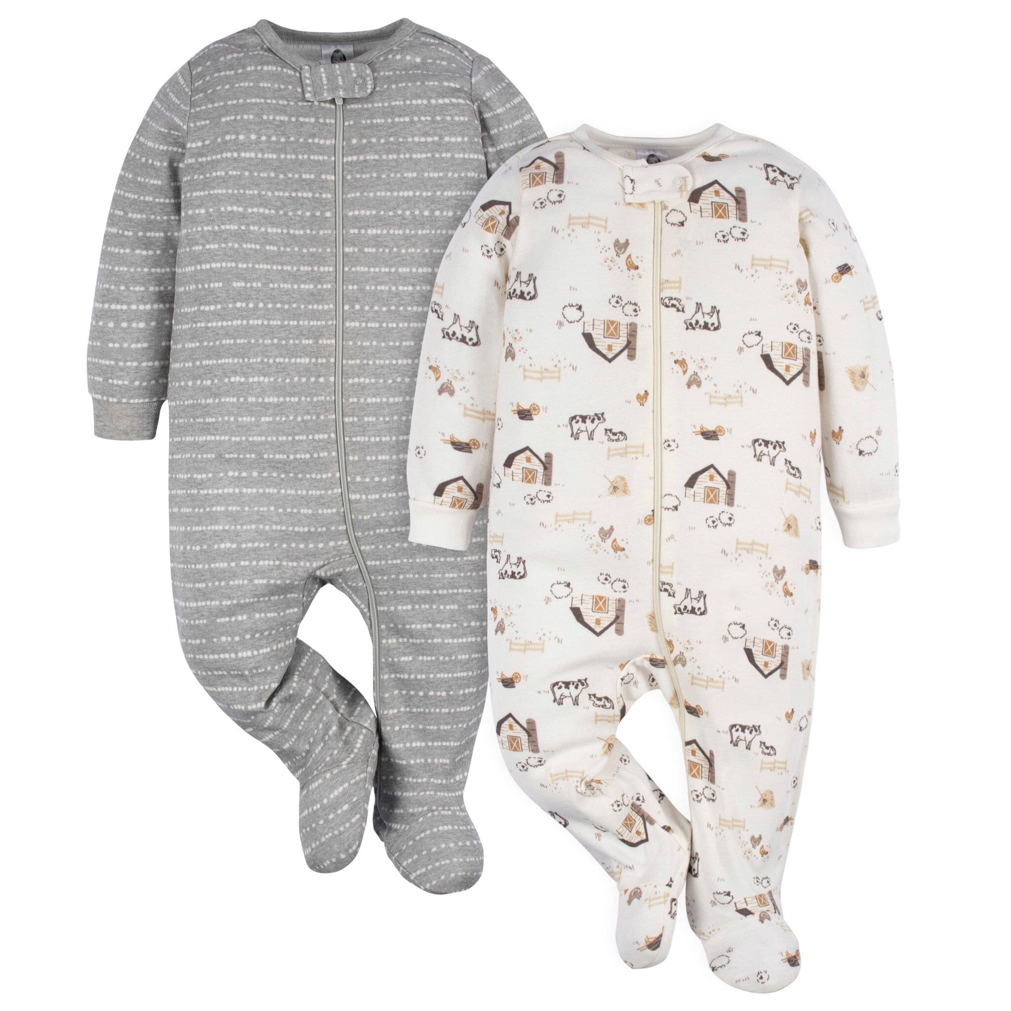 2-Pack Baby Neutral Farming Sleep 'N Plays