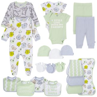 20-Piece Baby Neutral I Still Live With My Parents Layette