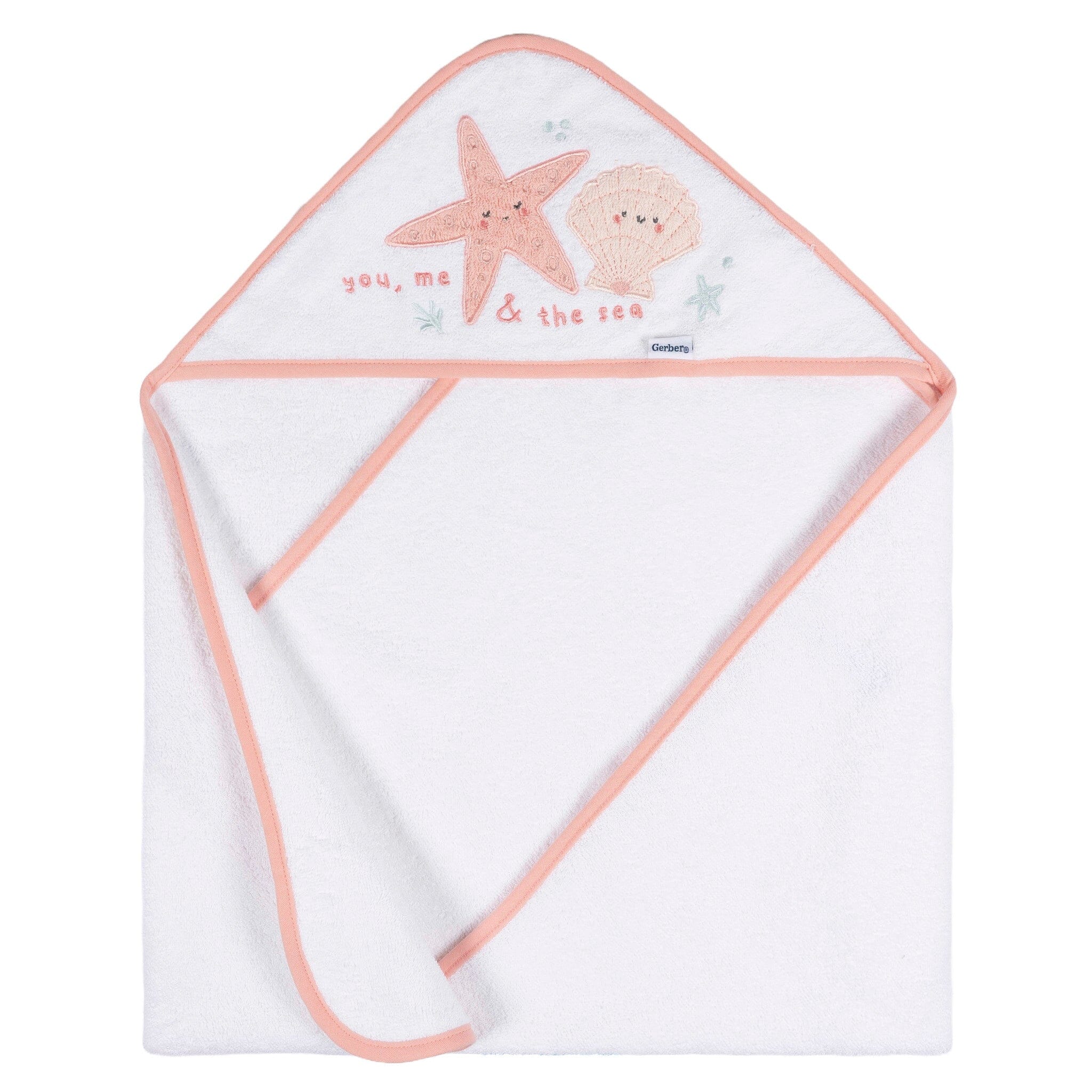 Baby Girls She Sells Sea Shells Hooded Towel - Image 3