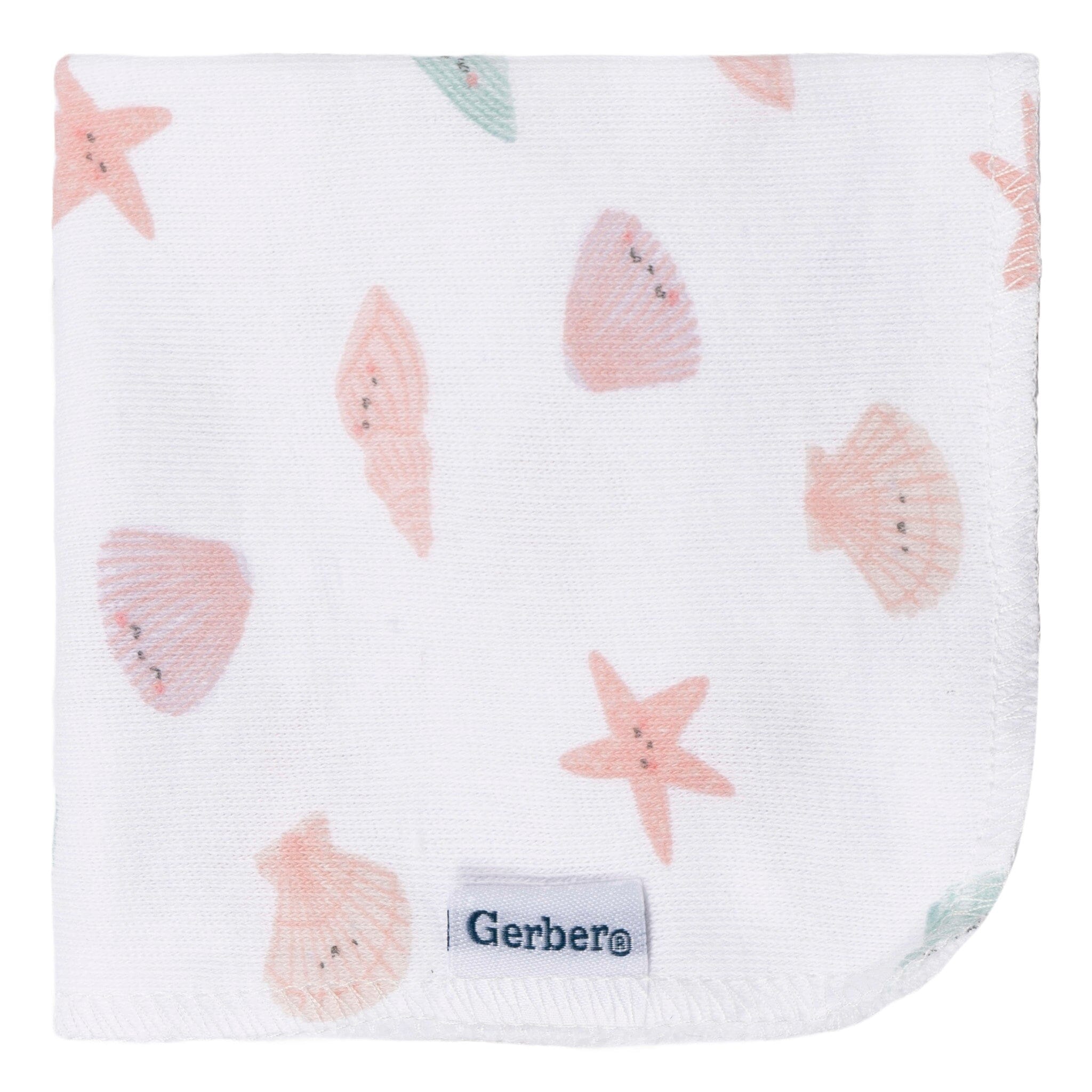 4-Pack Baby Girls She Sells Sea Shells Terry Washcloths - Image 5
