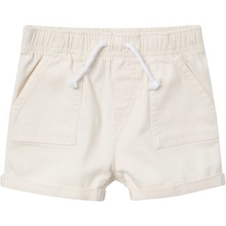 Baby & Toddler Girls Light Tan Stretch Twill Shorts