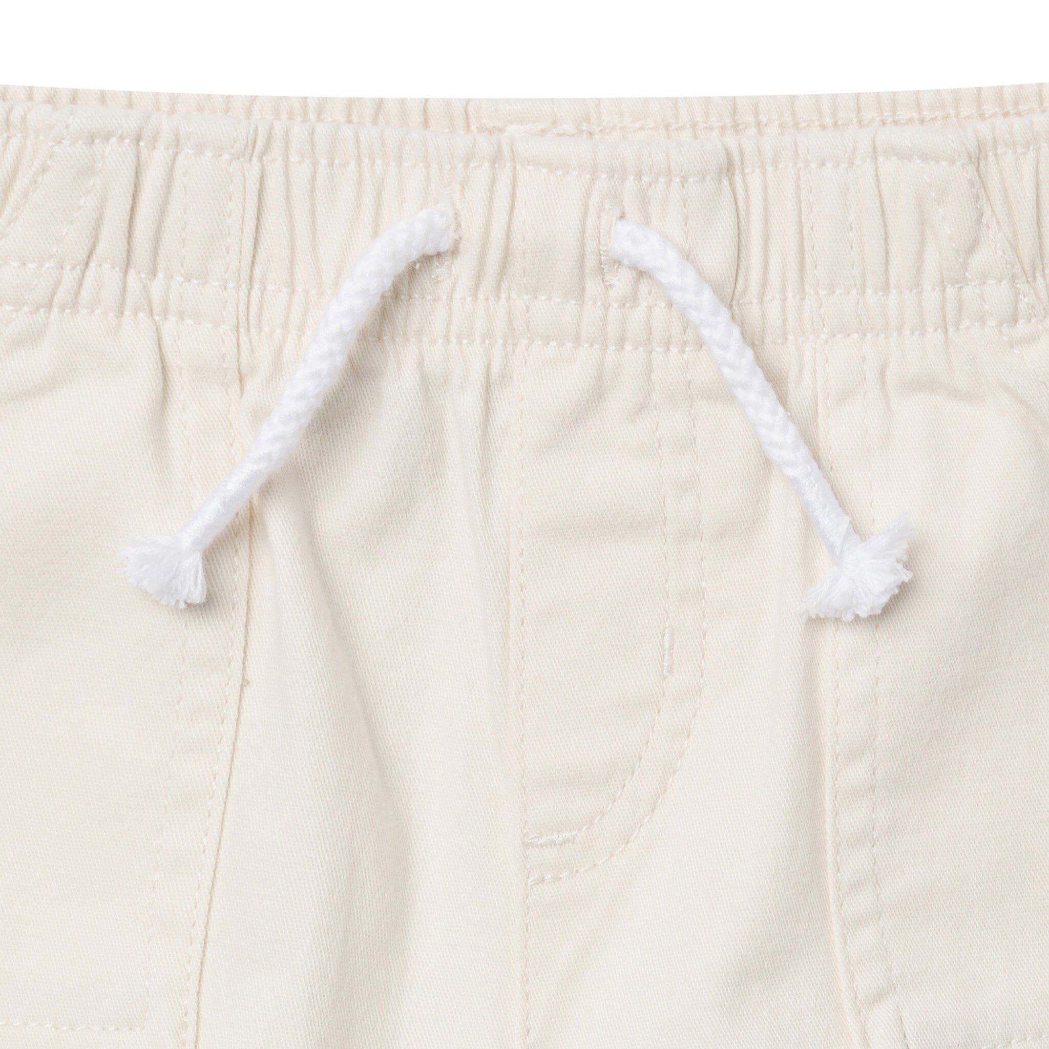 Baby & Toddler Girls Light Tan Stretch Twill Shorts - Image 2