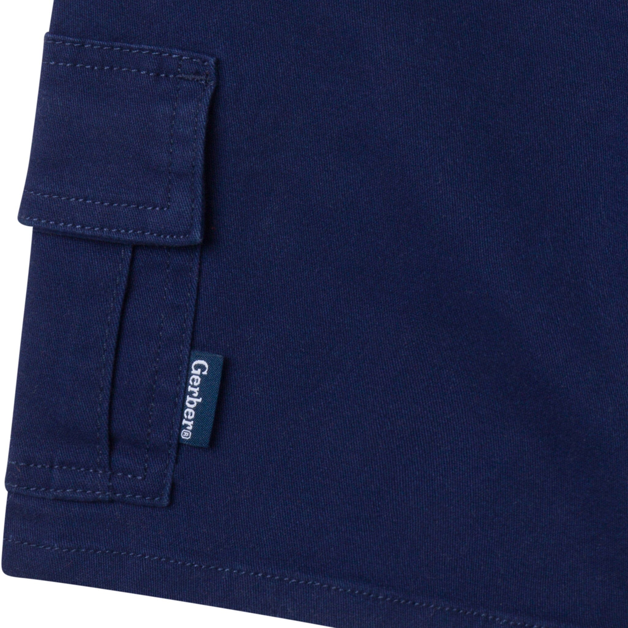 Infant & Toddler Boys Navy Twill Cargo Shorts - Image 5