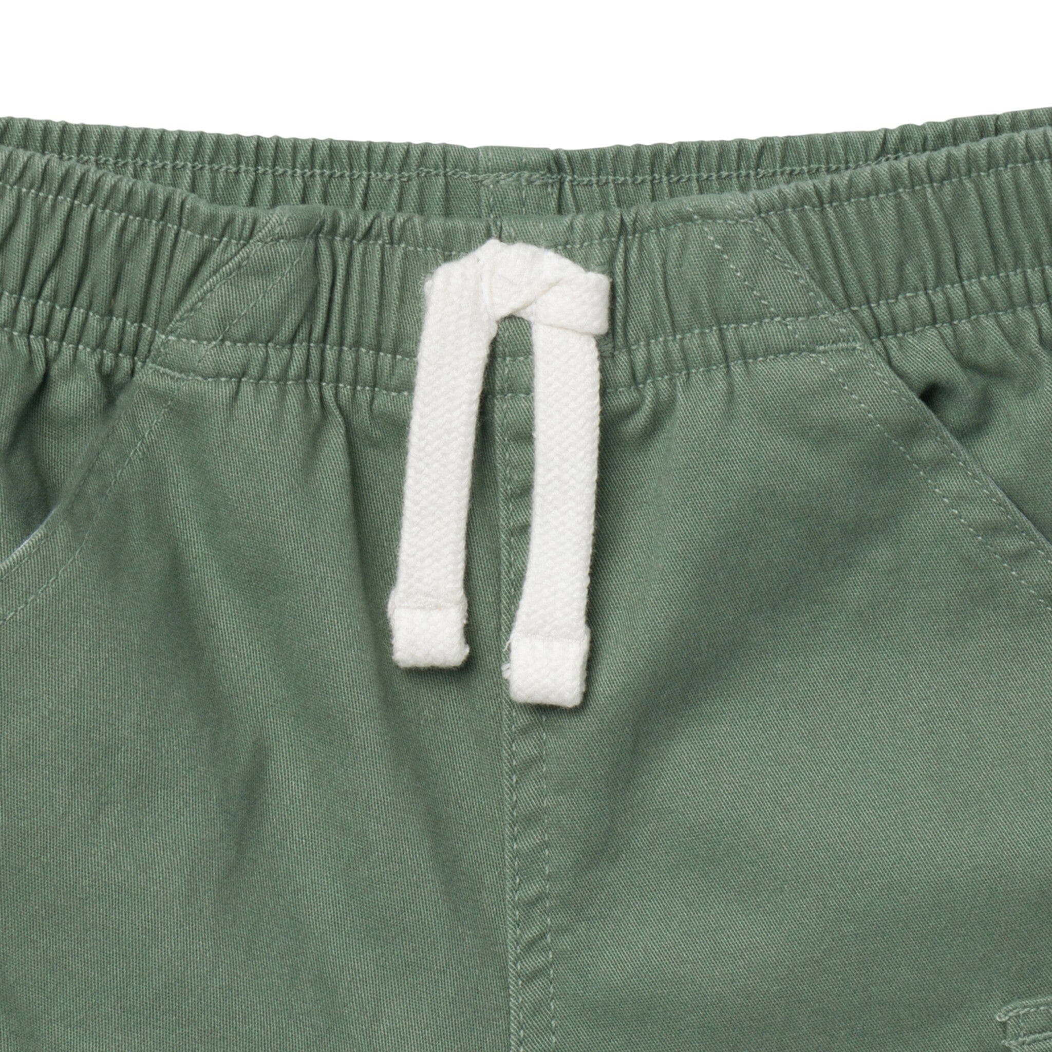 Infant & Toddler Boys Green Twill Cargo Shorts - Image 2