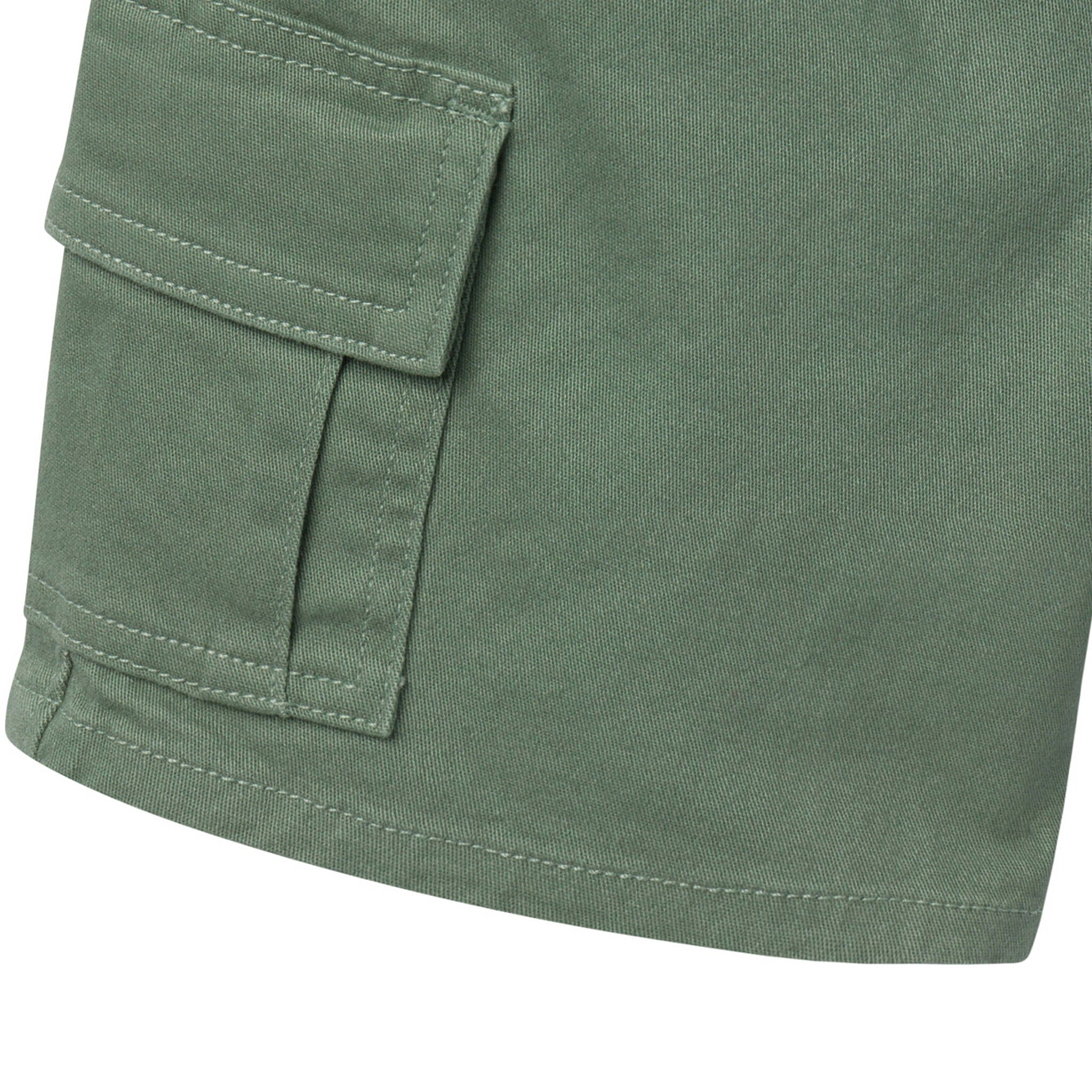 Infant & Toddler Boys Green Twill Cargo Shorts - Image 3