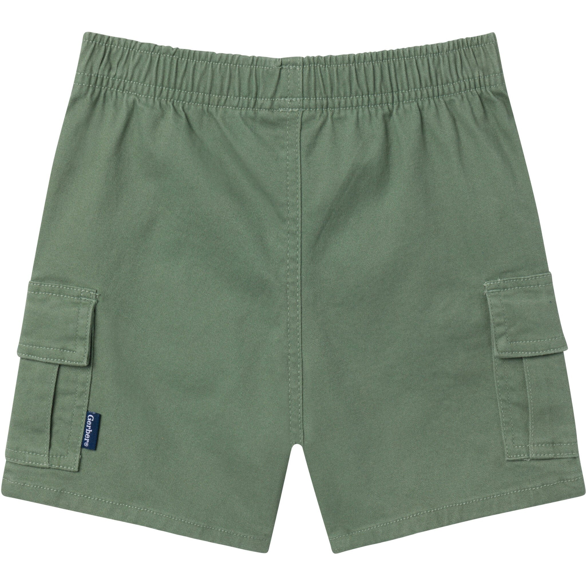Infant & Toddler Boys Green Twill Cargo Shorts - Image 4