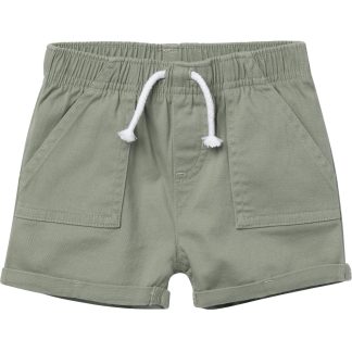 Baby & Toddler Girls Olive Stretch Twill Shorts