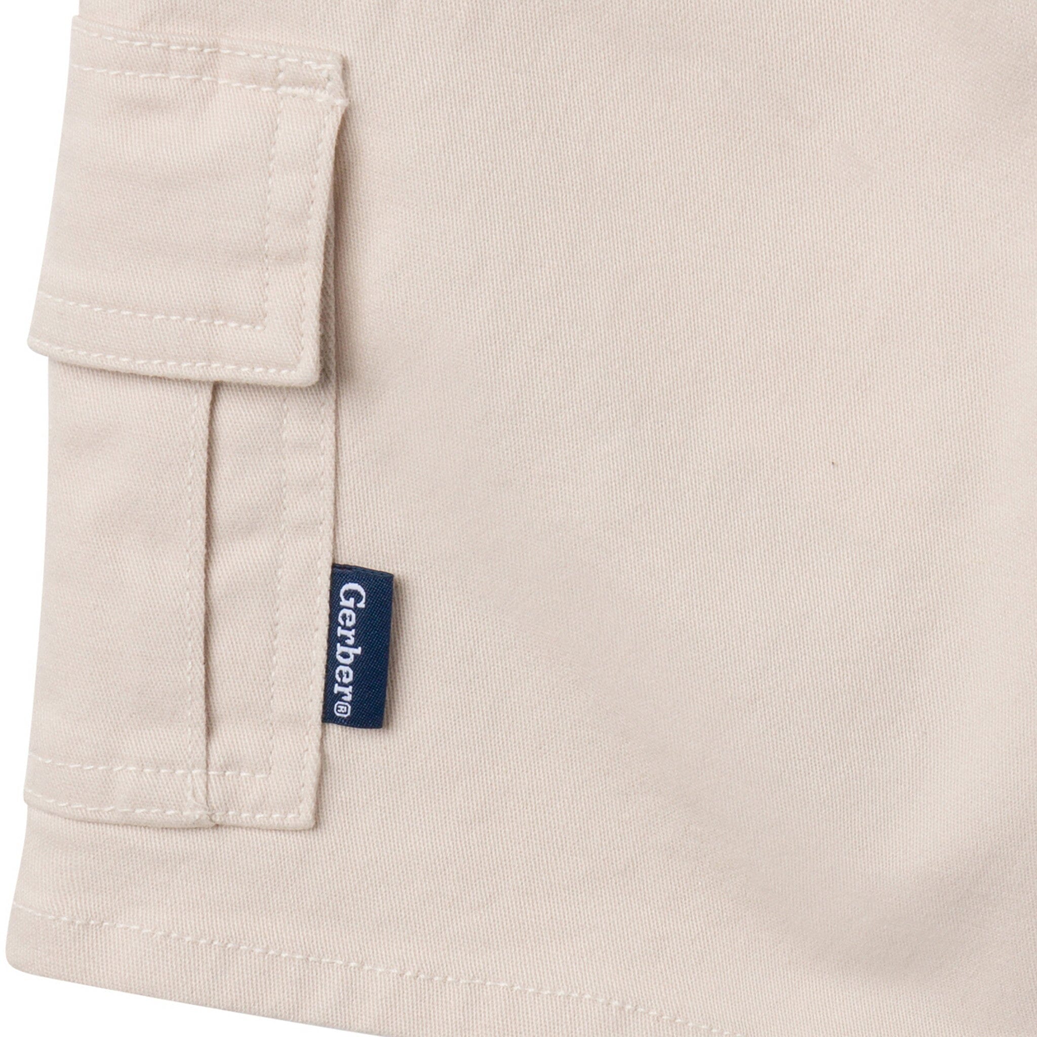 Baby & Toddler Boys Tan Twill Cargo Shorts - Image 6