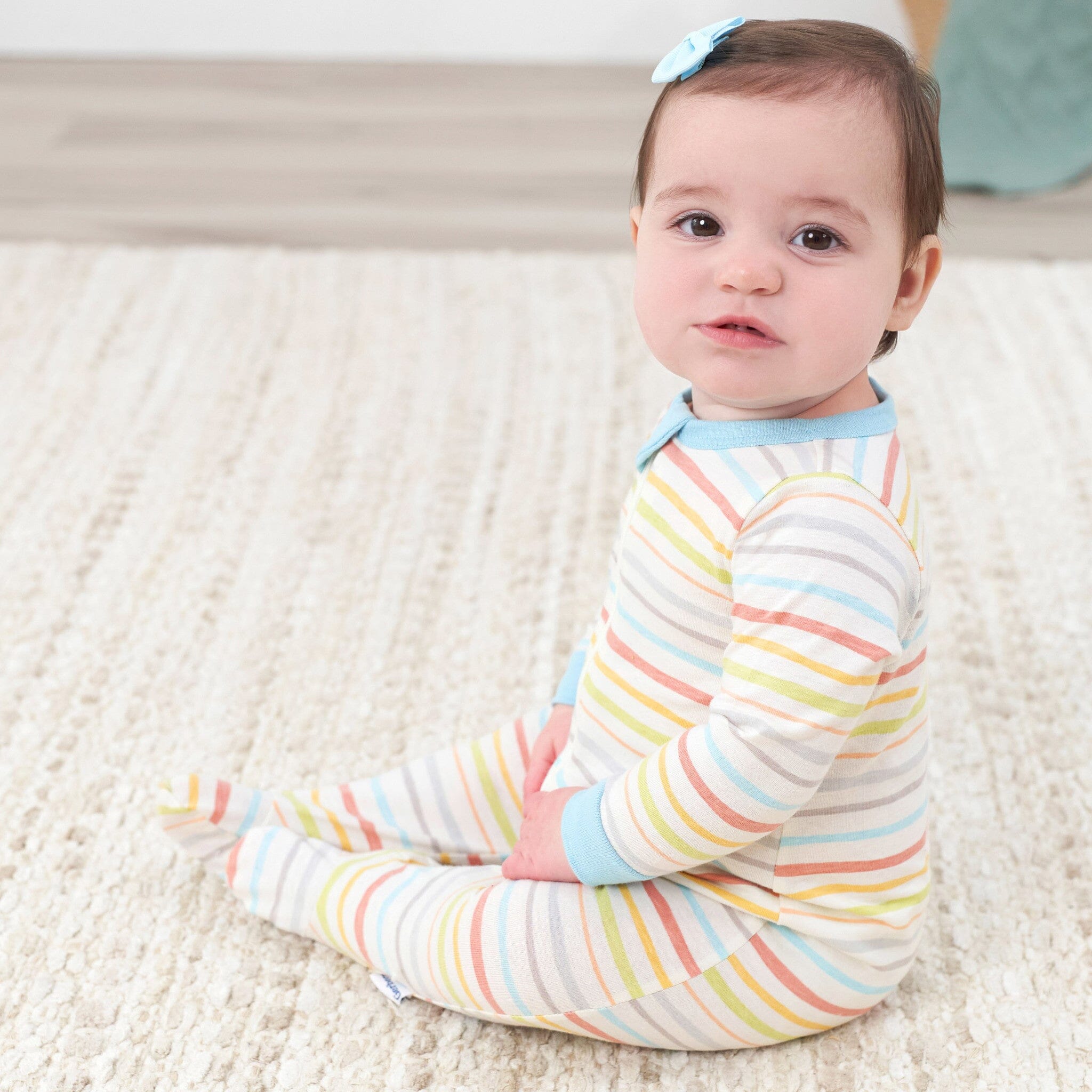 Baby Neutral Multi-Color Stripes Sleep 'N Play - Image 2