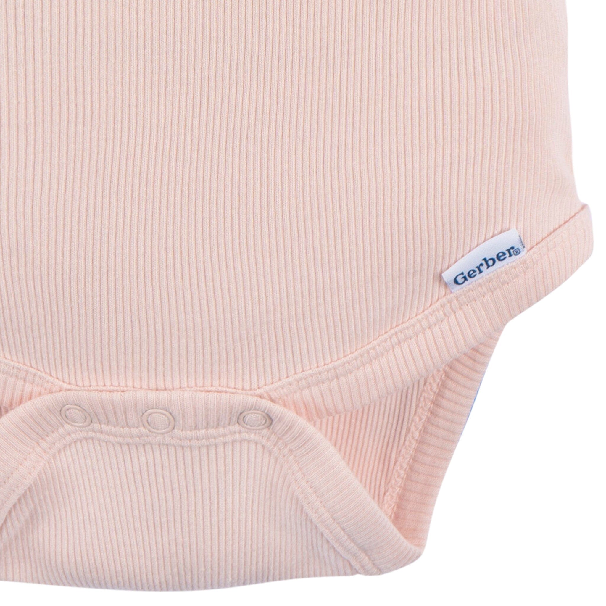 2-Piece Baby Girls Crystal Pink Bodysuit and Shorts Set - Image 6