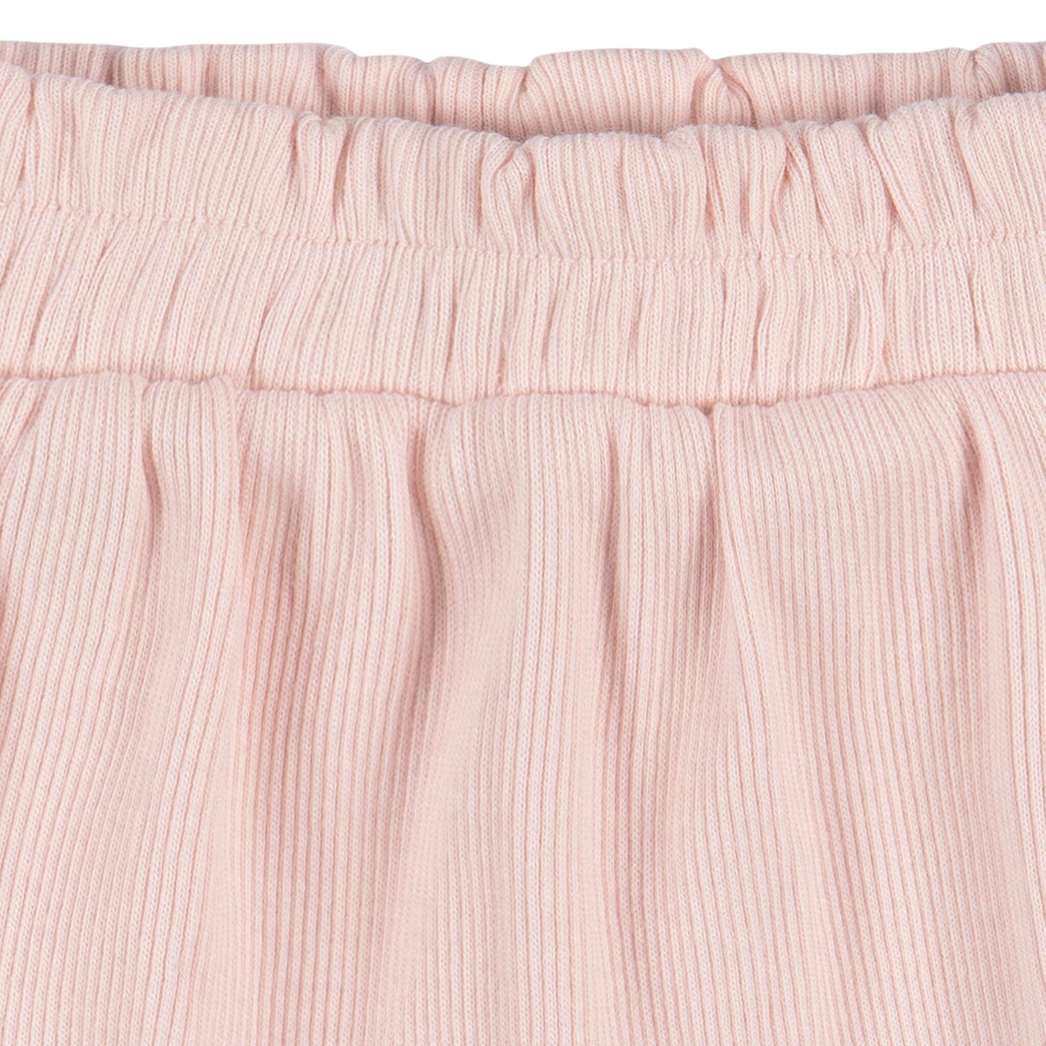 2-Piece Baby Girls Crystal Pink Bodysuit and Shorts Set - Image 8