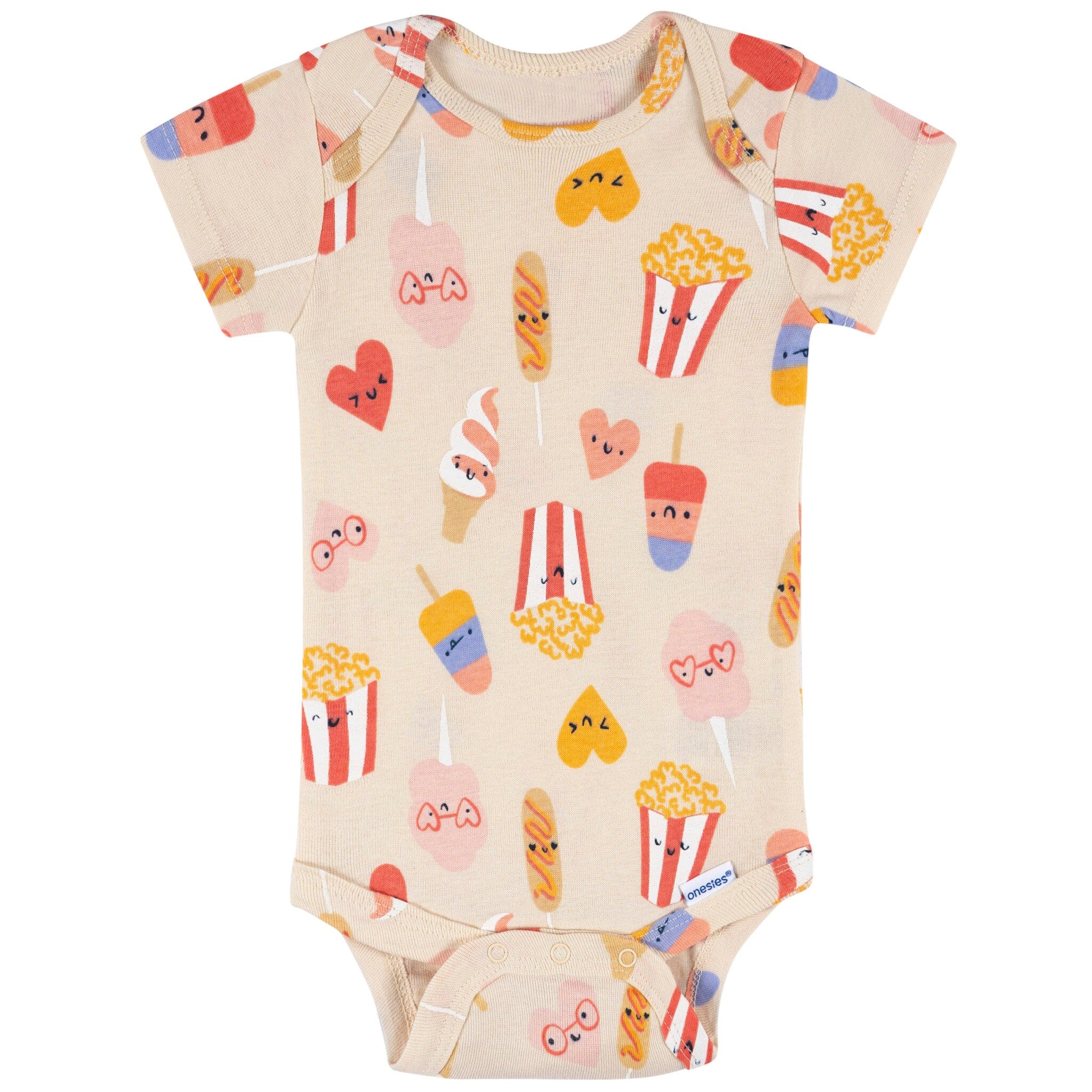 8-Pack Baby Girls Cool Snacks Short Sleeve Onesies® Bodysuits - Image 7