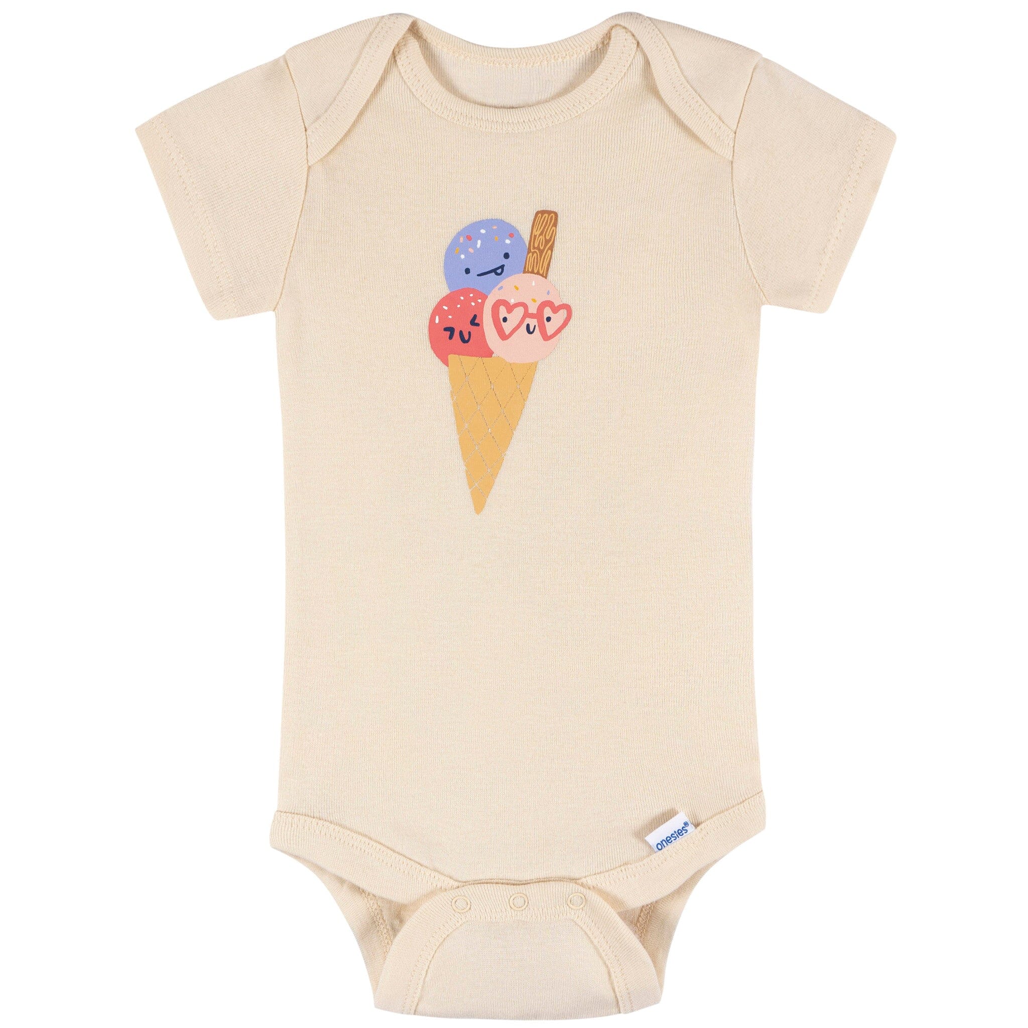 8-Pack Baby Girls Cool Snacks Short Sleeve Onesies® Bodysuits - Image 8