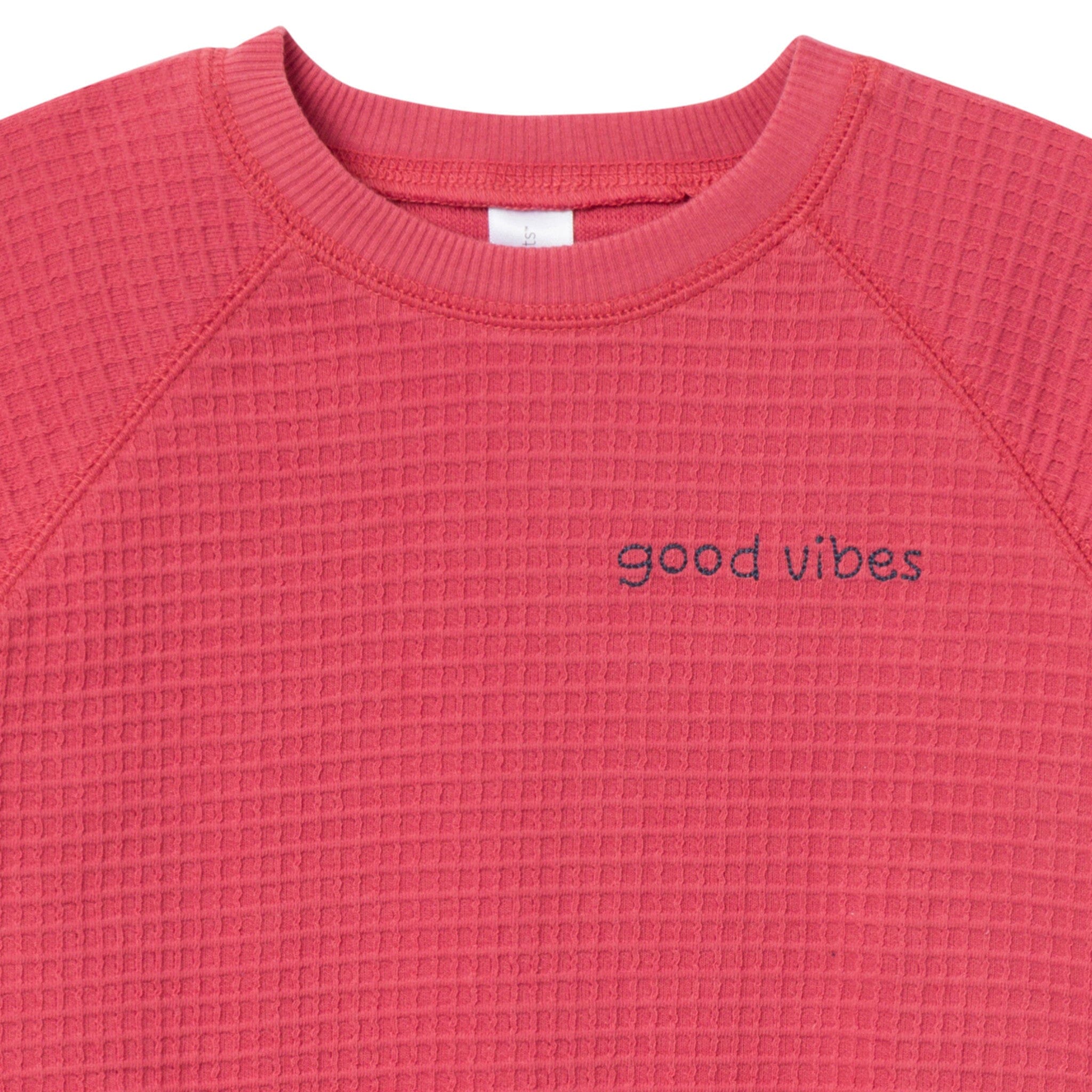 2-Piece Infant & Toddler Boys Dusty Red Long Sleeve Top and Shorts Set - Image 3